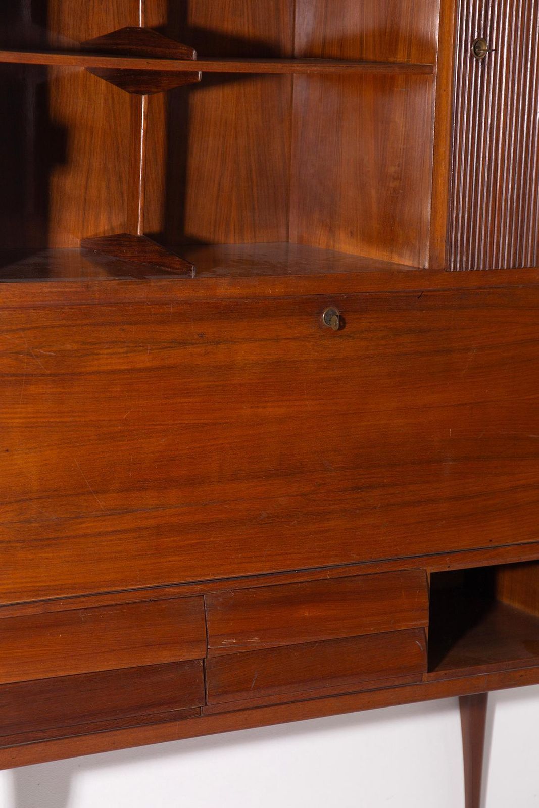 photo furniture Italian Bookcase Cabinet In Grissinato Wood