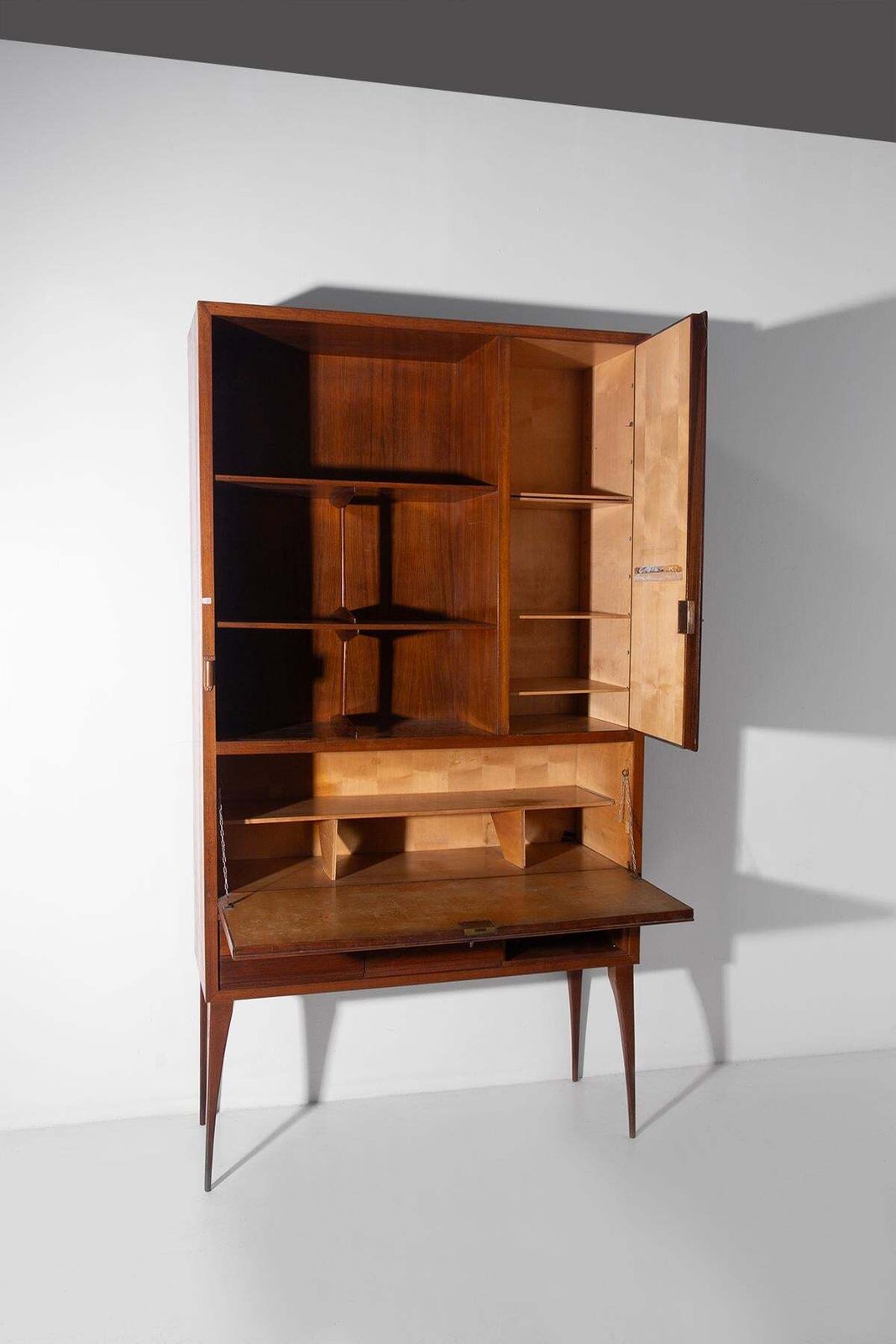 9312.0 Italian Bookcase Cabinet In Grissinato Wood photo