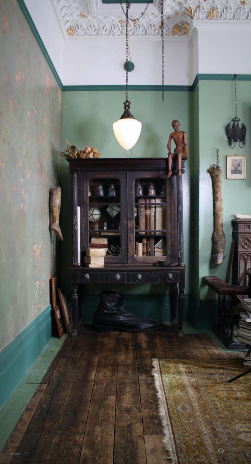 18th 19th Century Neoclassical Colonial Padauk Glazed Ebonized Book Case photo furniture