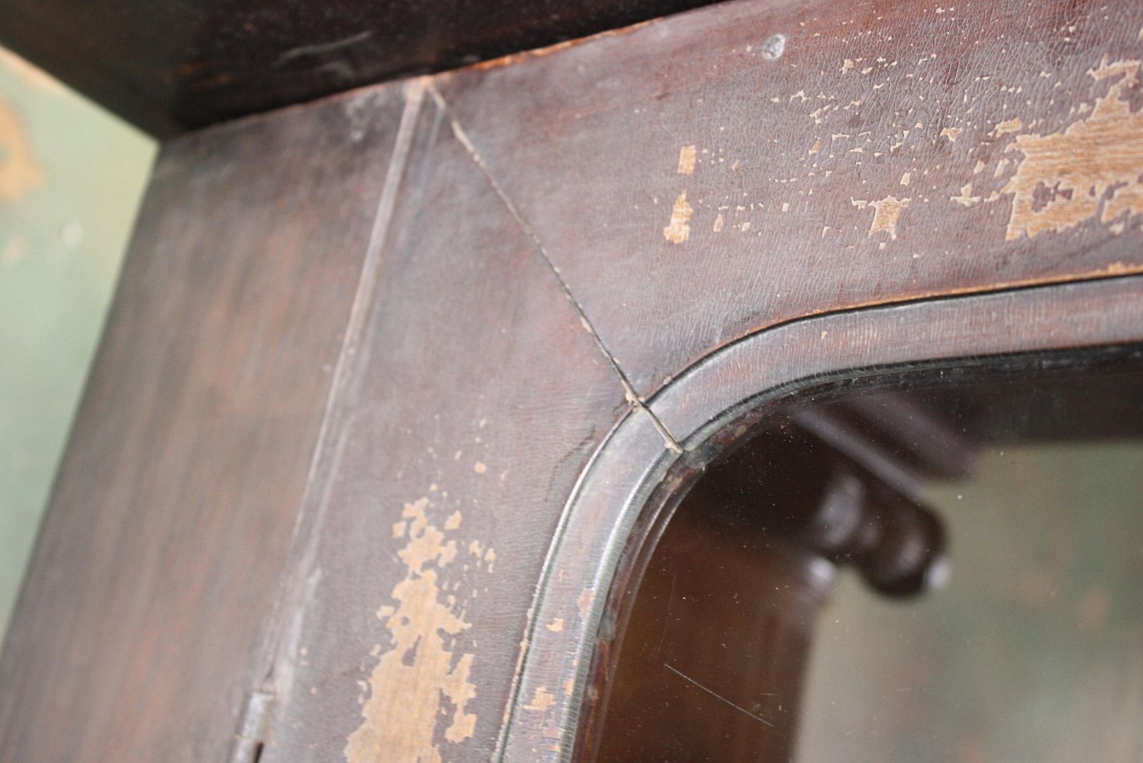 photo furniture 18th 19th Century Neoclassical Colonial Padauk Glazed Ebonized Book Case