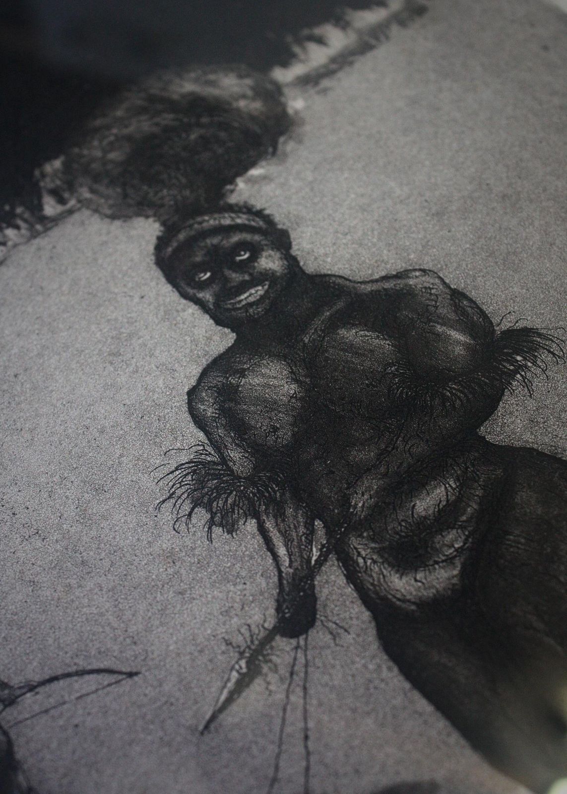 Satirical Lithograph By Peter Jacques "Lobengula" London Artist Royal Academy photo Art