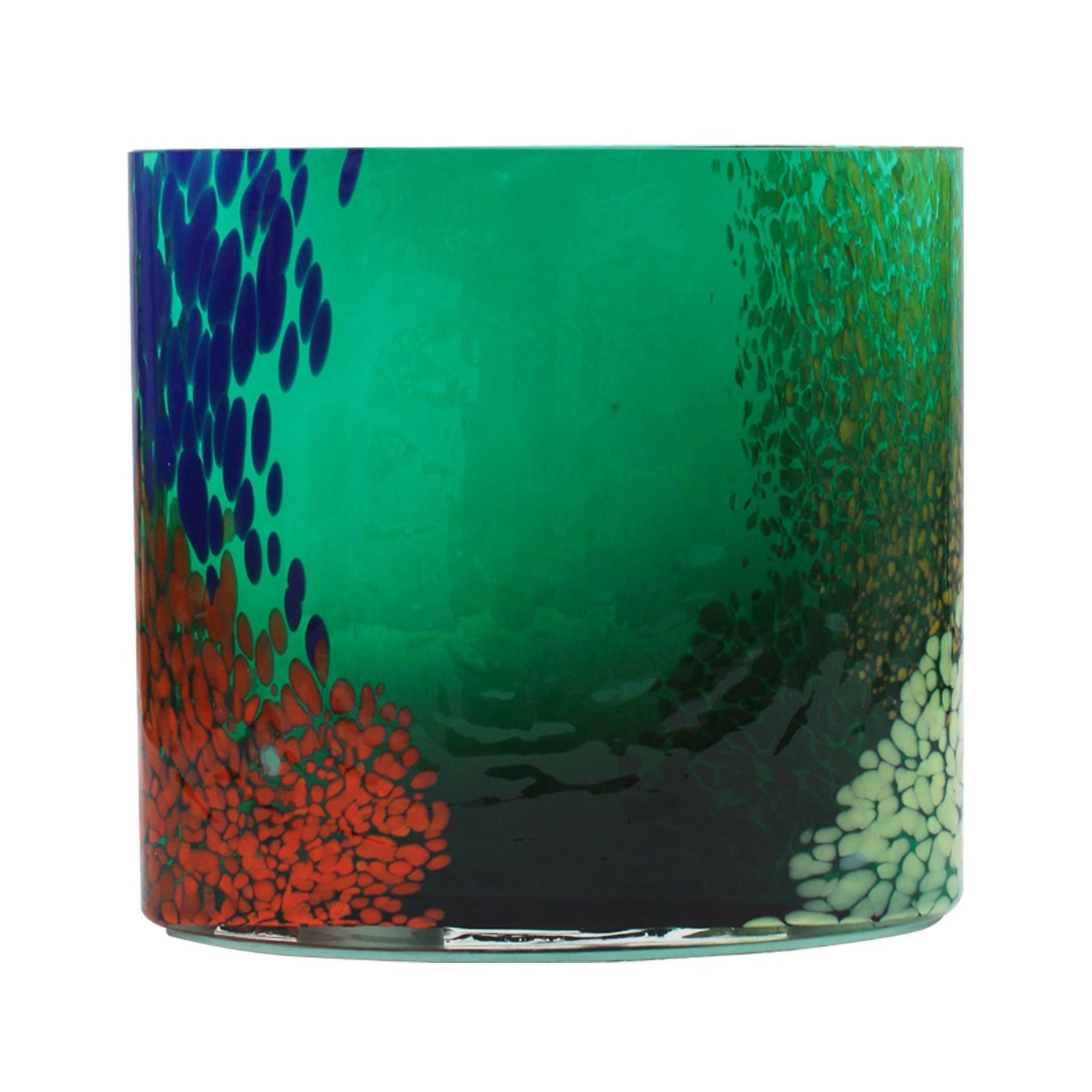 Artisanal Green Murano Glass Vase, 1970s Italian Design photo furniture
