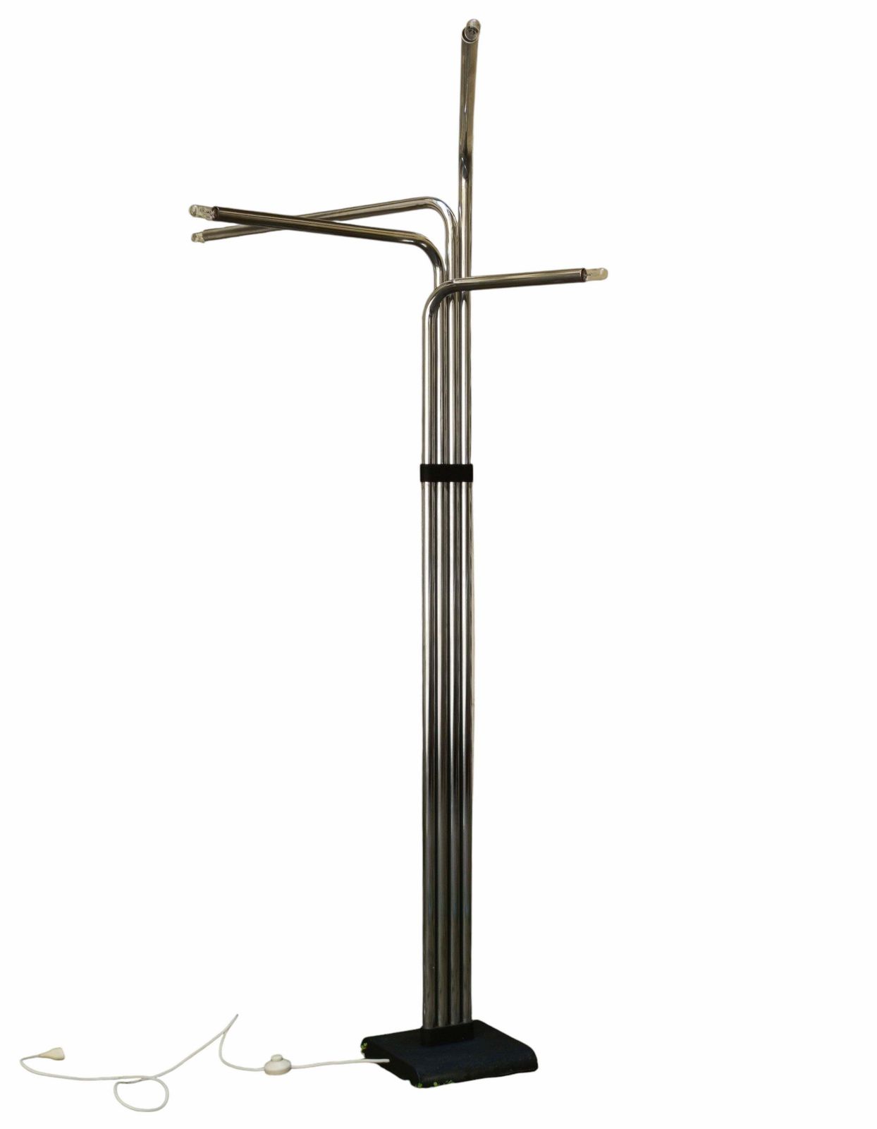 Goffredo Reggiani Chromed Metal Floor Lamp With 4 Arms, Italy 1970s photo for sale