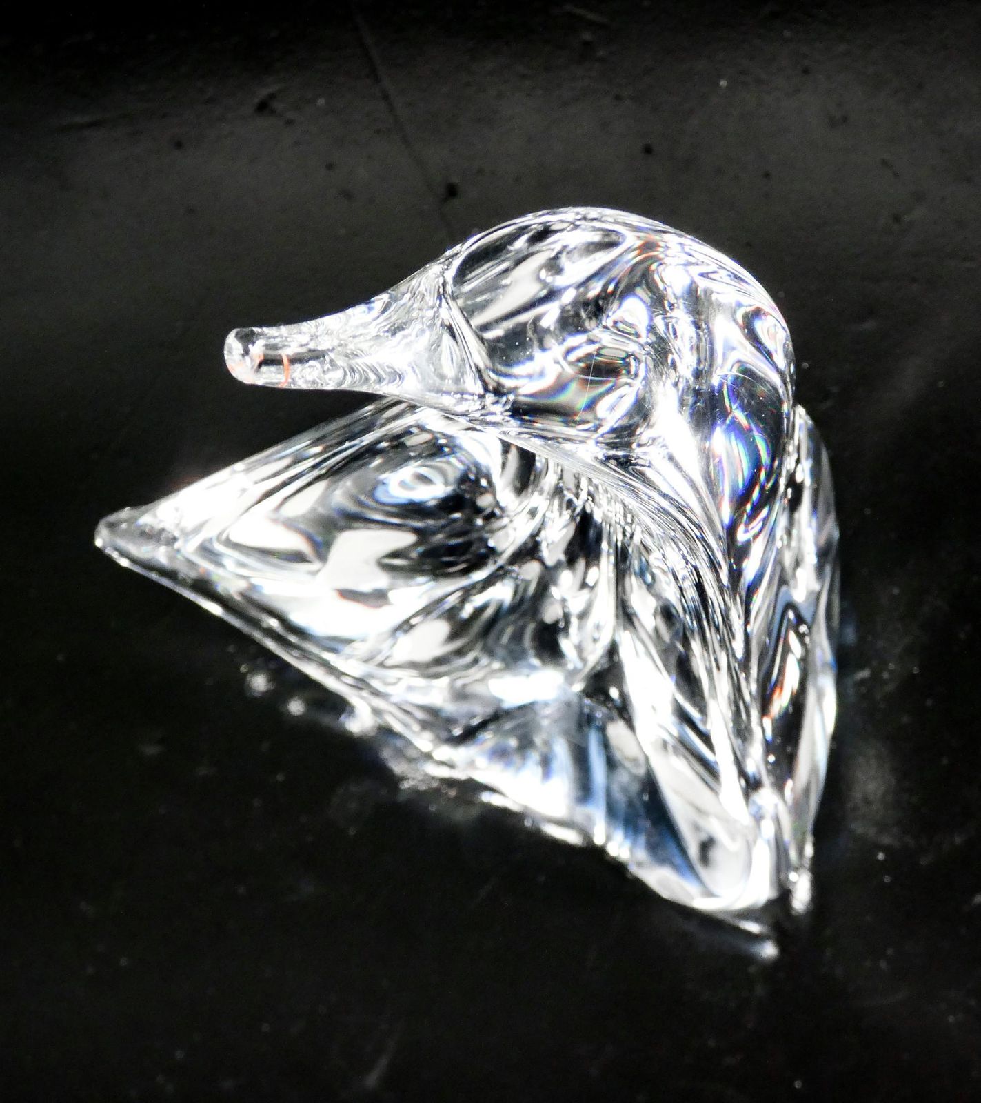 photo furniture Daum France Crystal Sculpture. Penguin. France, 1990s