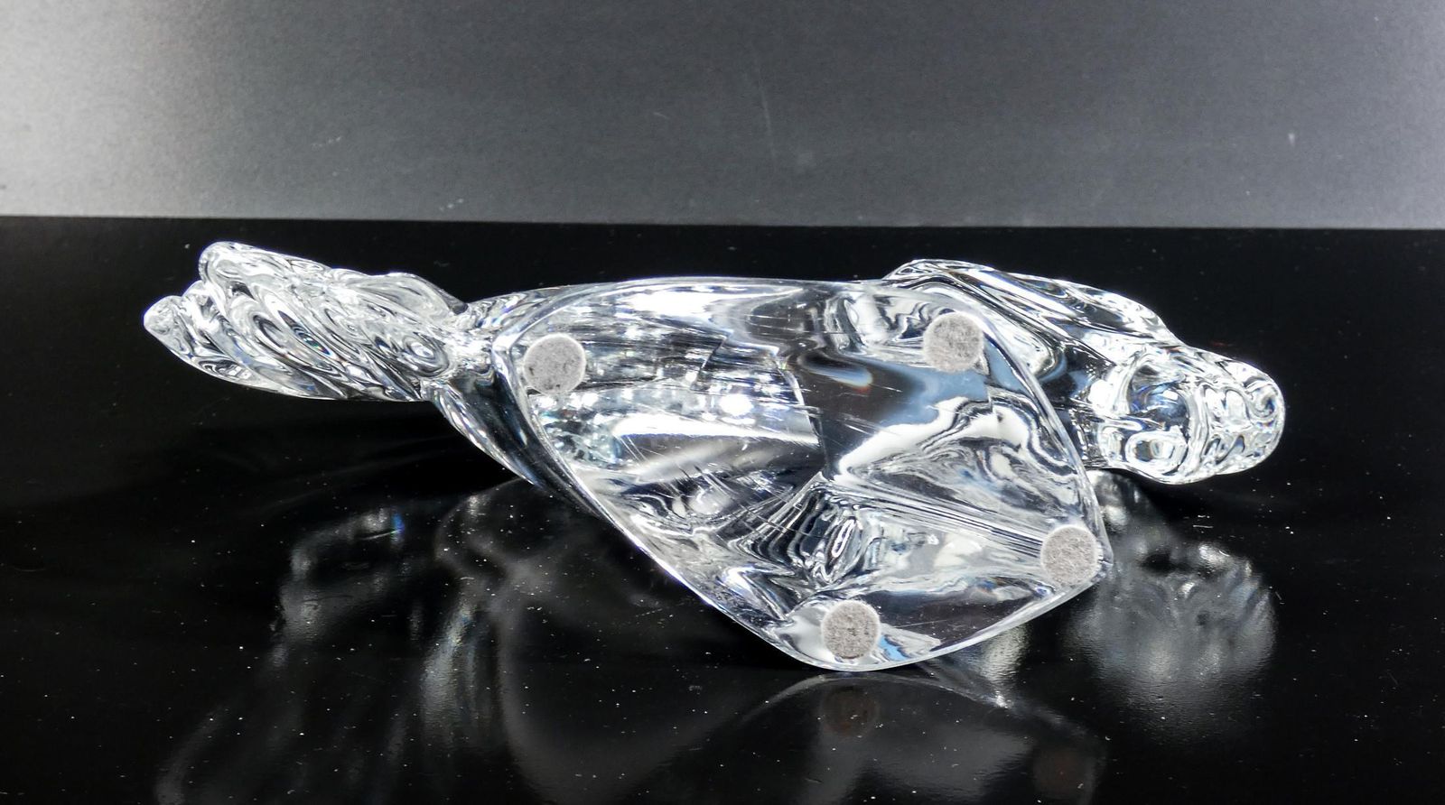 photo for sale Daum France Crystal Sculpture. Horsehead. France, 1990s