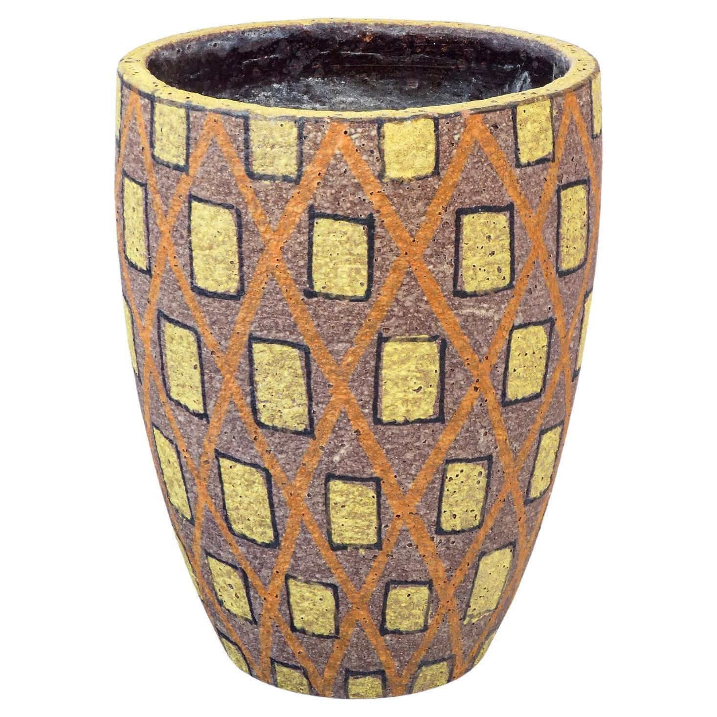 Ceramic Vase, Design By Aldo Londi For Bitossi. Italy, 1950s/60s