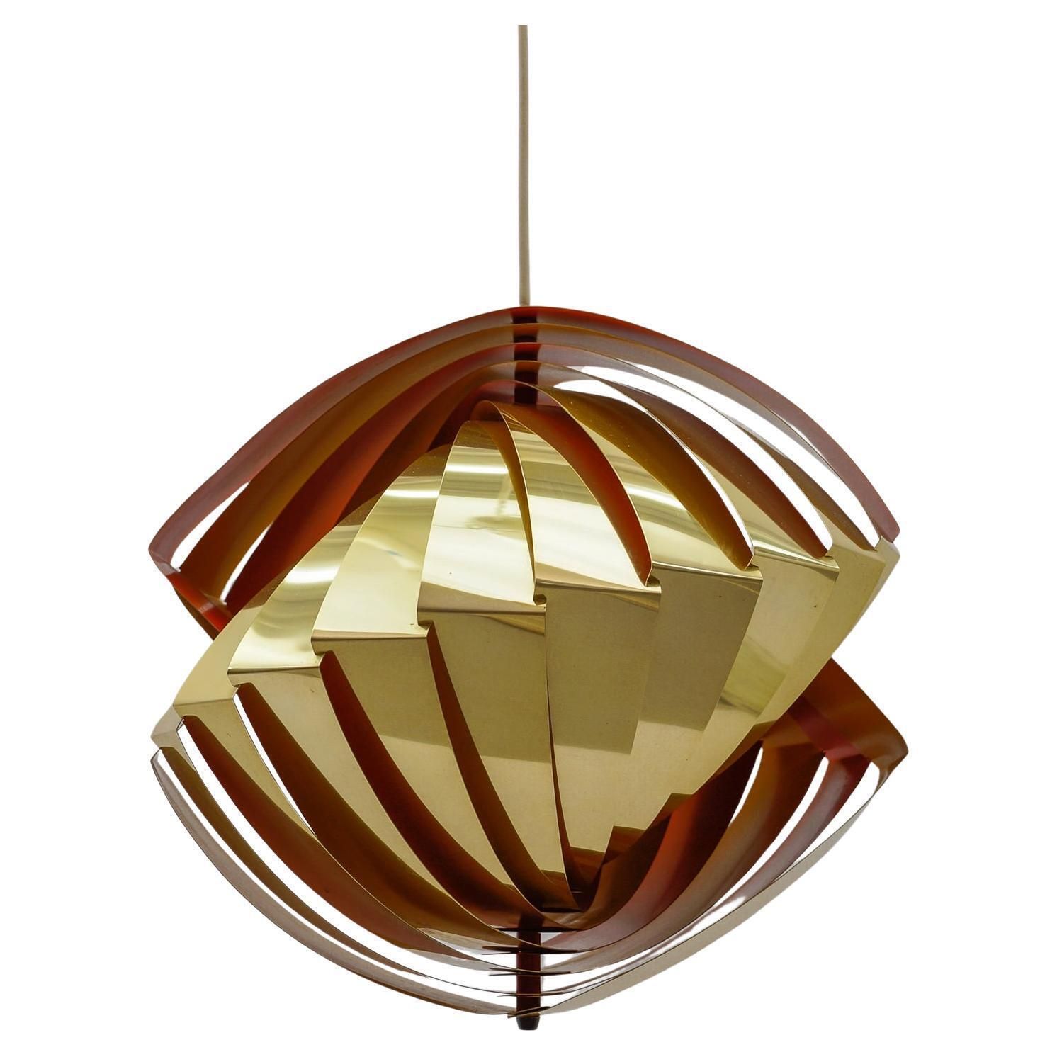 Danish Conch Pendant Lamp By Louis Weisdorf For Lyfa, 1960s Denmark