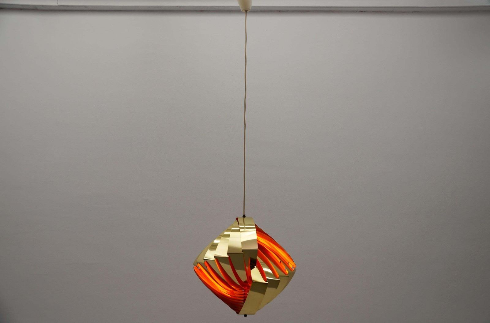 Danish Conch Pendant Lamp By Louis Weisdorf For Lyfa, 1960s Denmark photo for sale