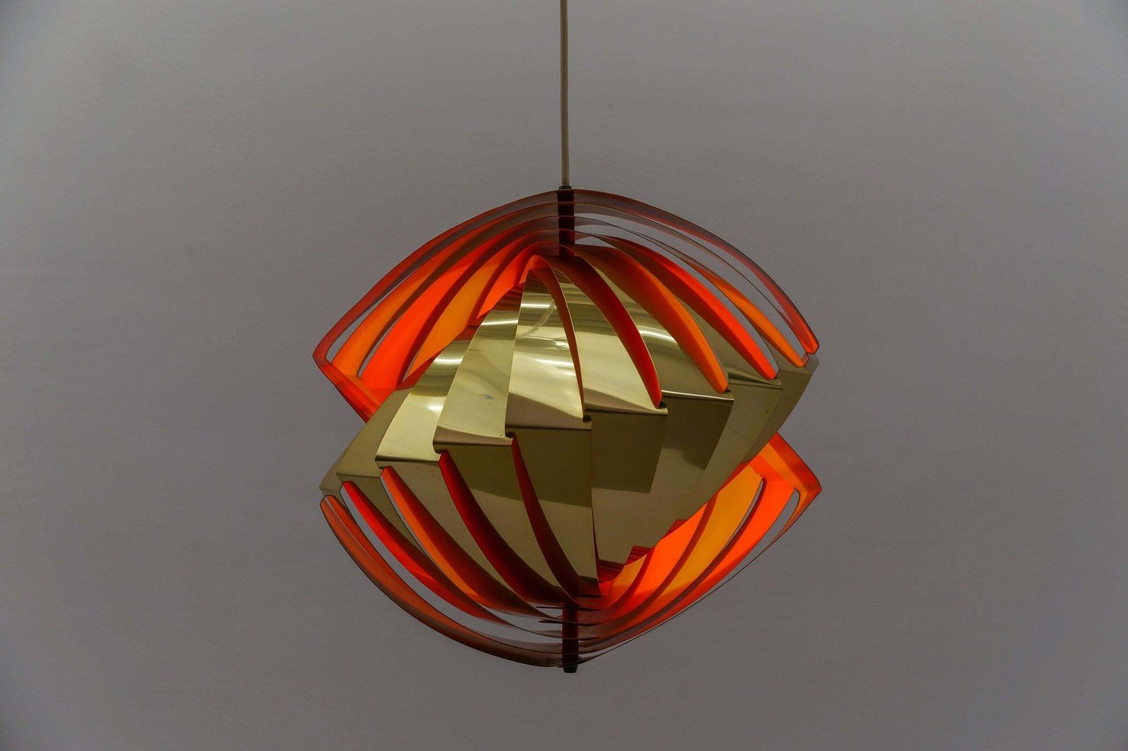 Danish Conch Pendant Lamp By Louis Weisdorf For Lyfa, 1960s Denmark photo vinterior