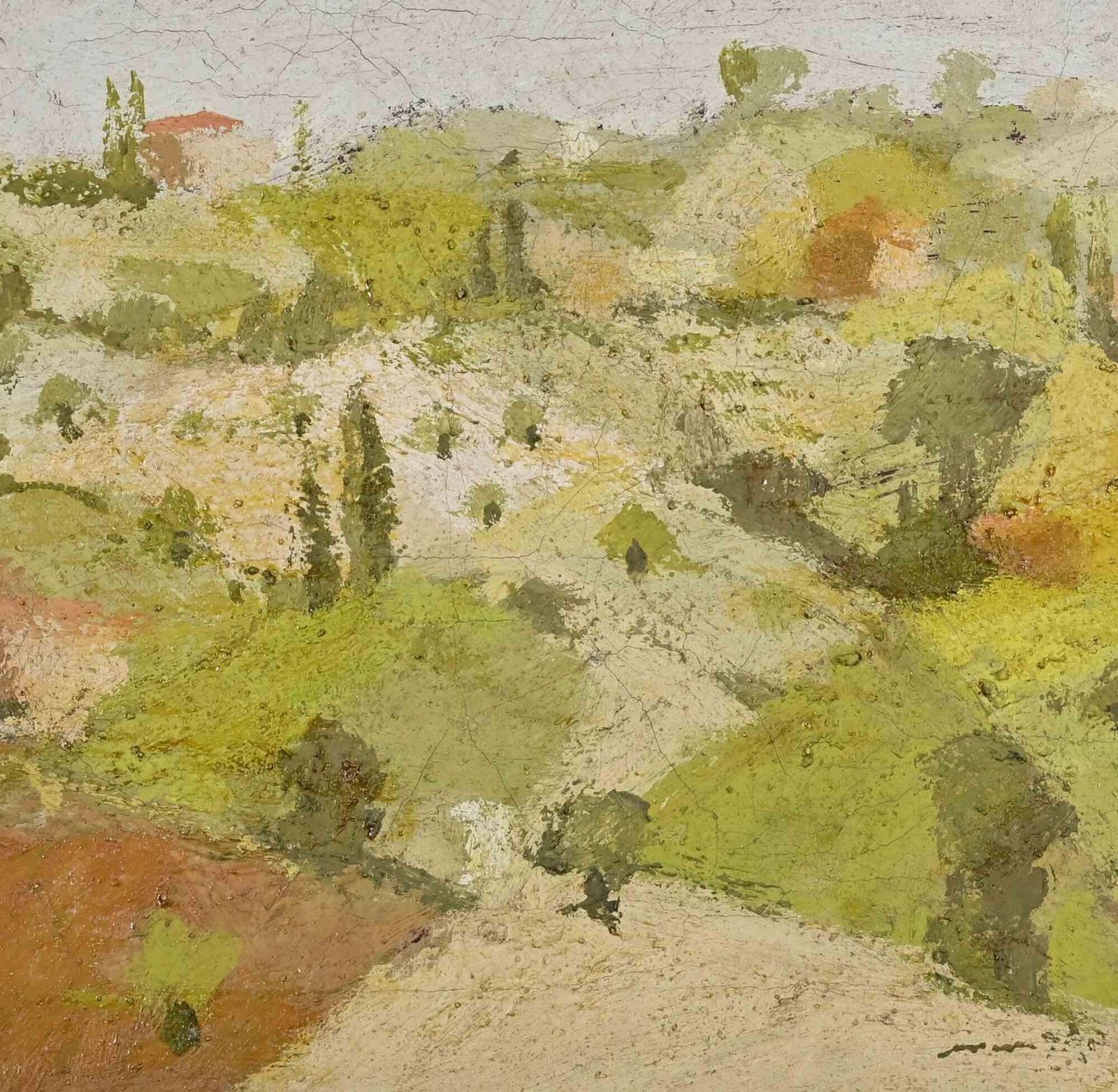 Franco Marzillilandscape   Oil Painting By Franco Marzilli   1970s1970s photo for sale