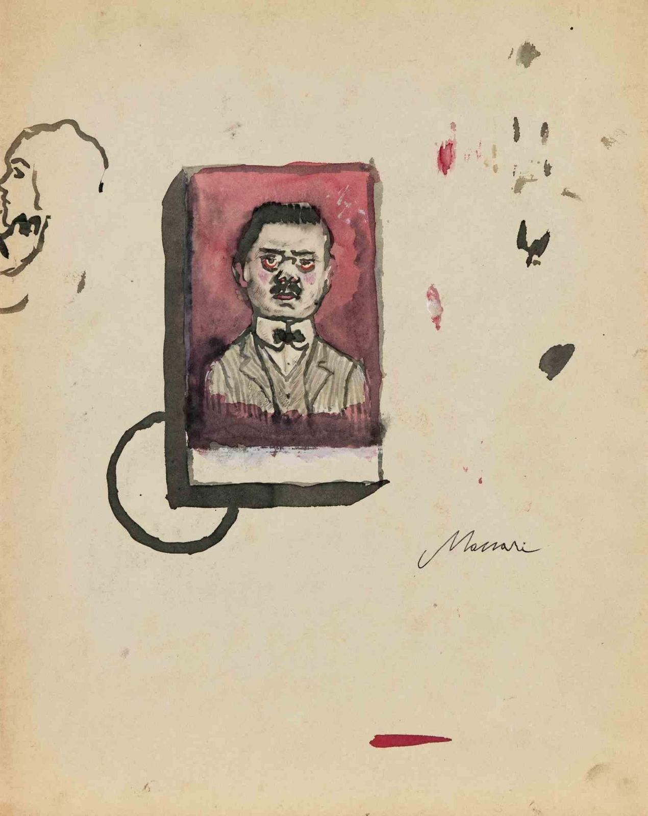 Mino Maccariportrait   Drawing By Mino Maccari   1935 Ca1935 Ca