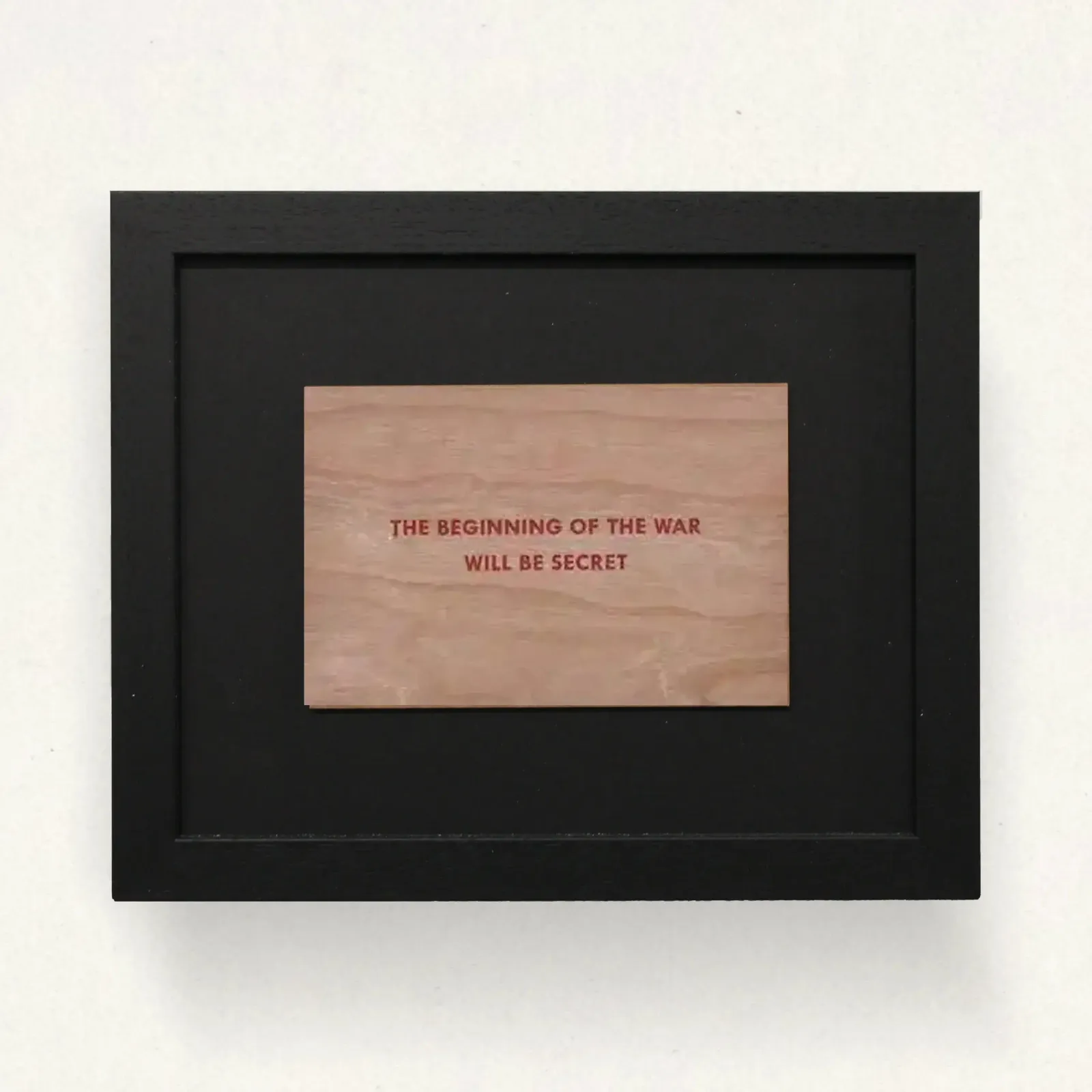 Jenny Holzer, Survival 'The Beginning Of The War Will Be Secret', 1983 1985