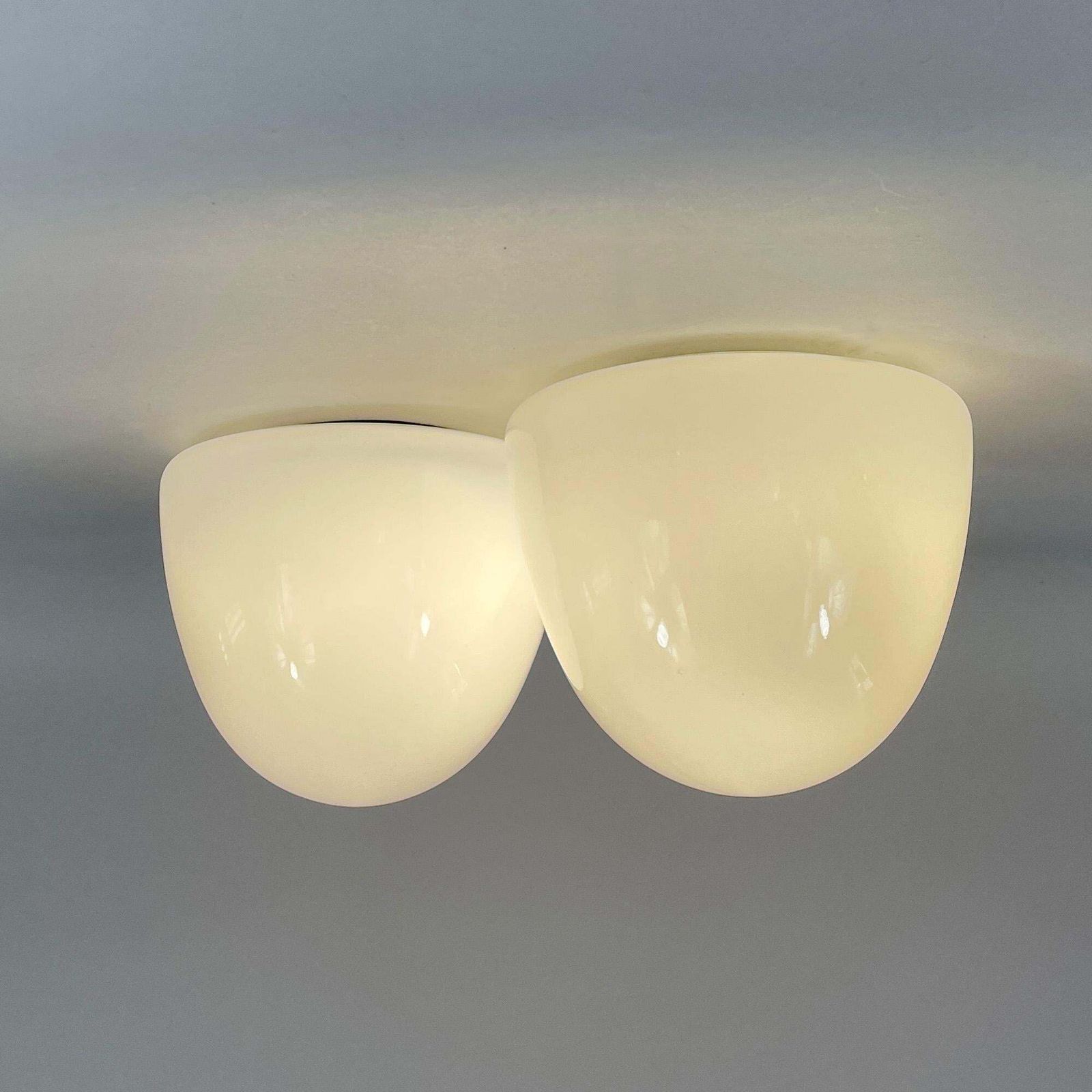 photo furniture Recessed Lighting Made Of Frosted Glass And Bakelite, Bauhaus Era, Germany 1930s And 1940s