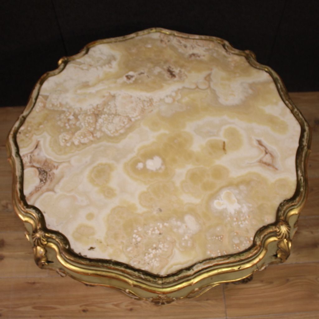 Venetian Lacquered Coffee Table In Louis XV Style From The 20th Century photo vintage