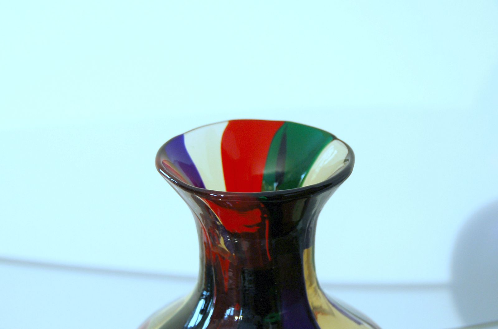 Venini   Vase By Fulvio Bianconi Mod. Pezzato Mod. Parigi 1989 photo furniture