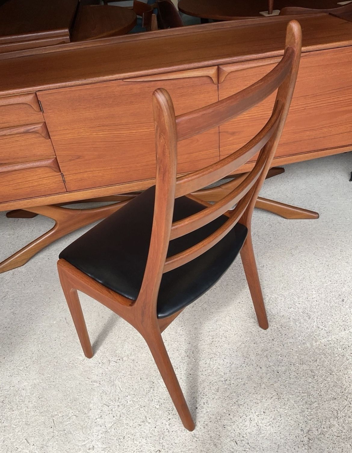 Midcentury Danish Set Of 6 Teak Dining Chairs By Kai Kristiansen photo buy