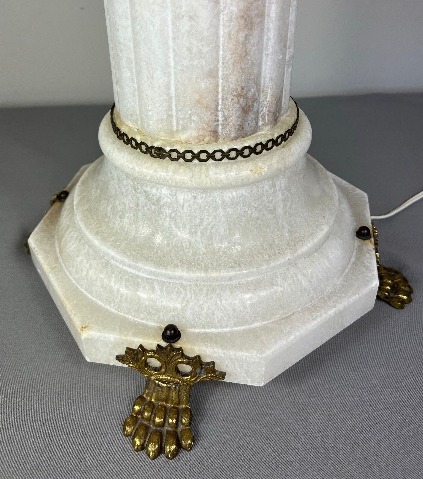 Stunning French Lighting Column Mounted On Brass Paws (Lot 5087) photo buy