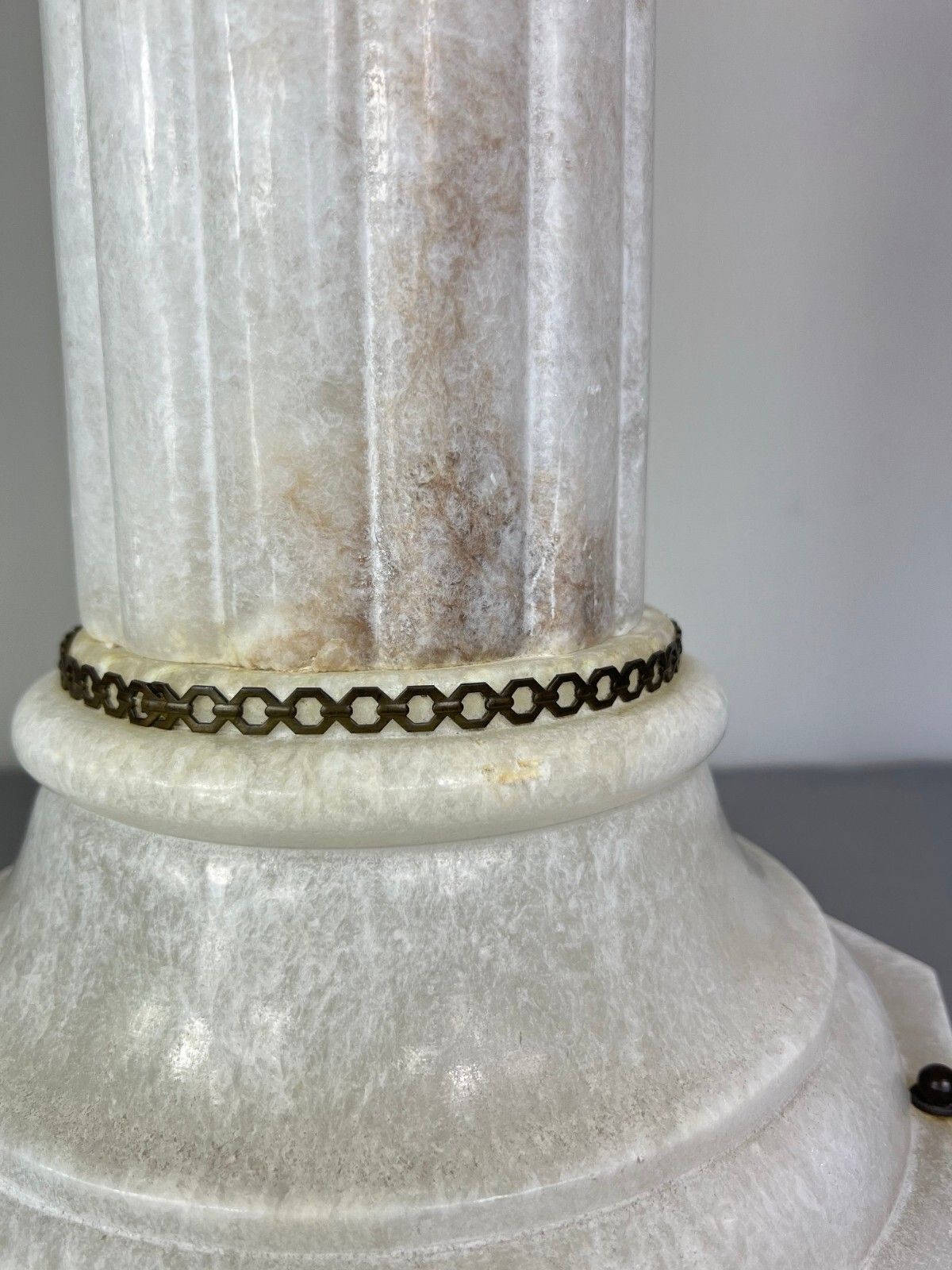 photo furniture Stunning French Lighting Column Mounted On Brass Paws (Lot 5087)