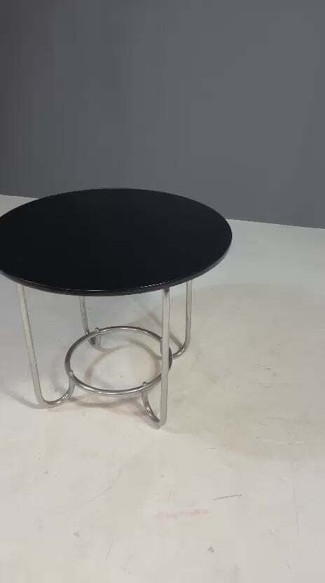 Round Bauhaus Coffee Table By Robert Slezák, Czechoslovakia, 1930s photo furniture