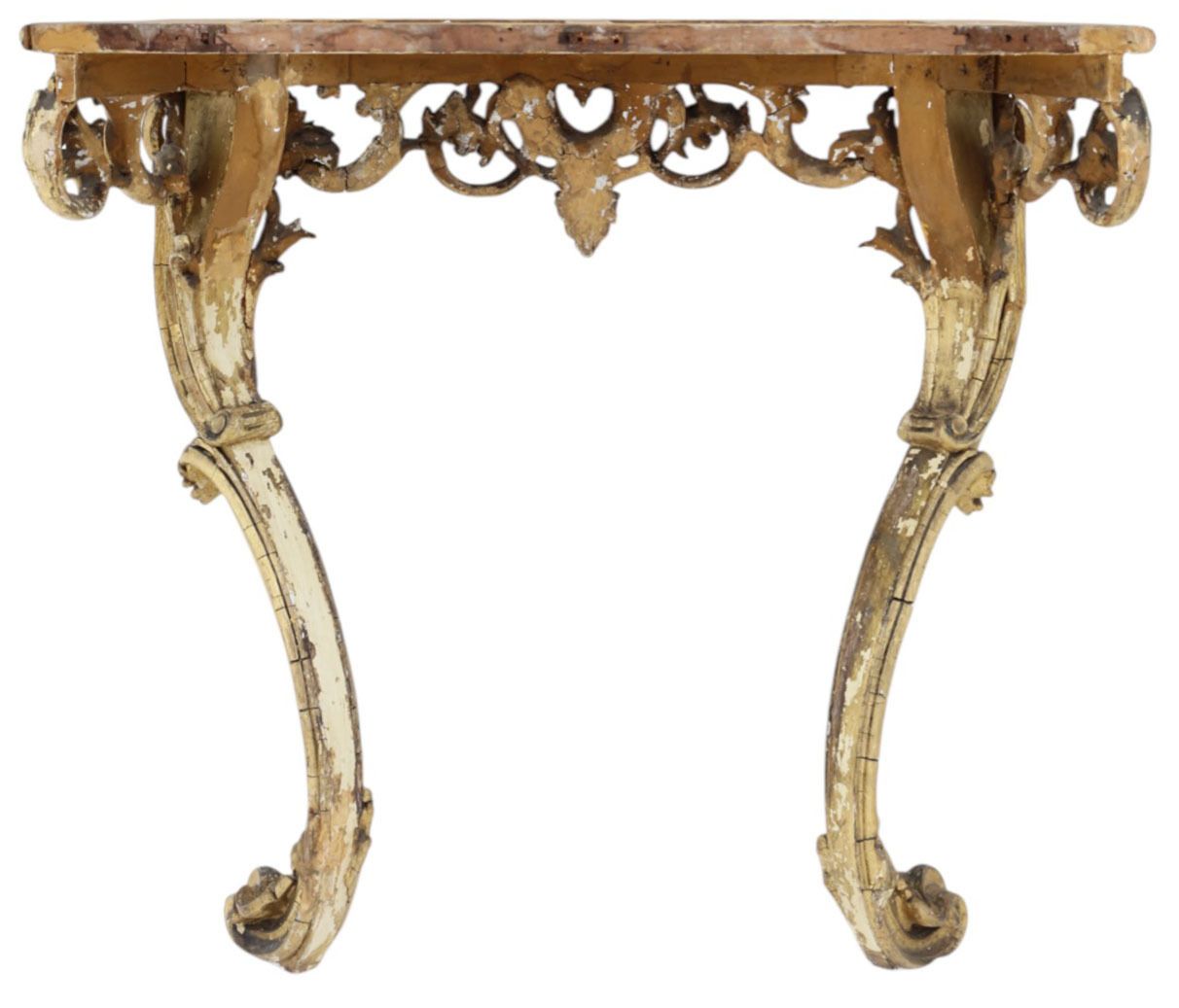 photo for sale Antique 19th Century Large Gilt And Marble Hall Console Table – Fine Quality