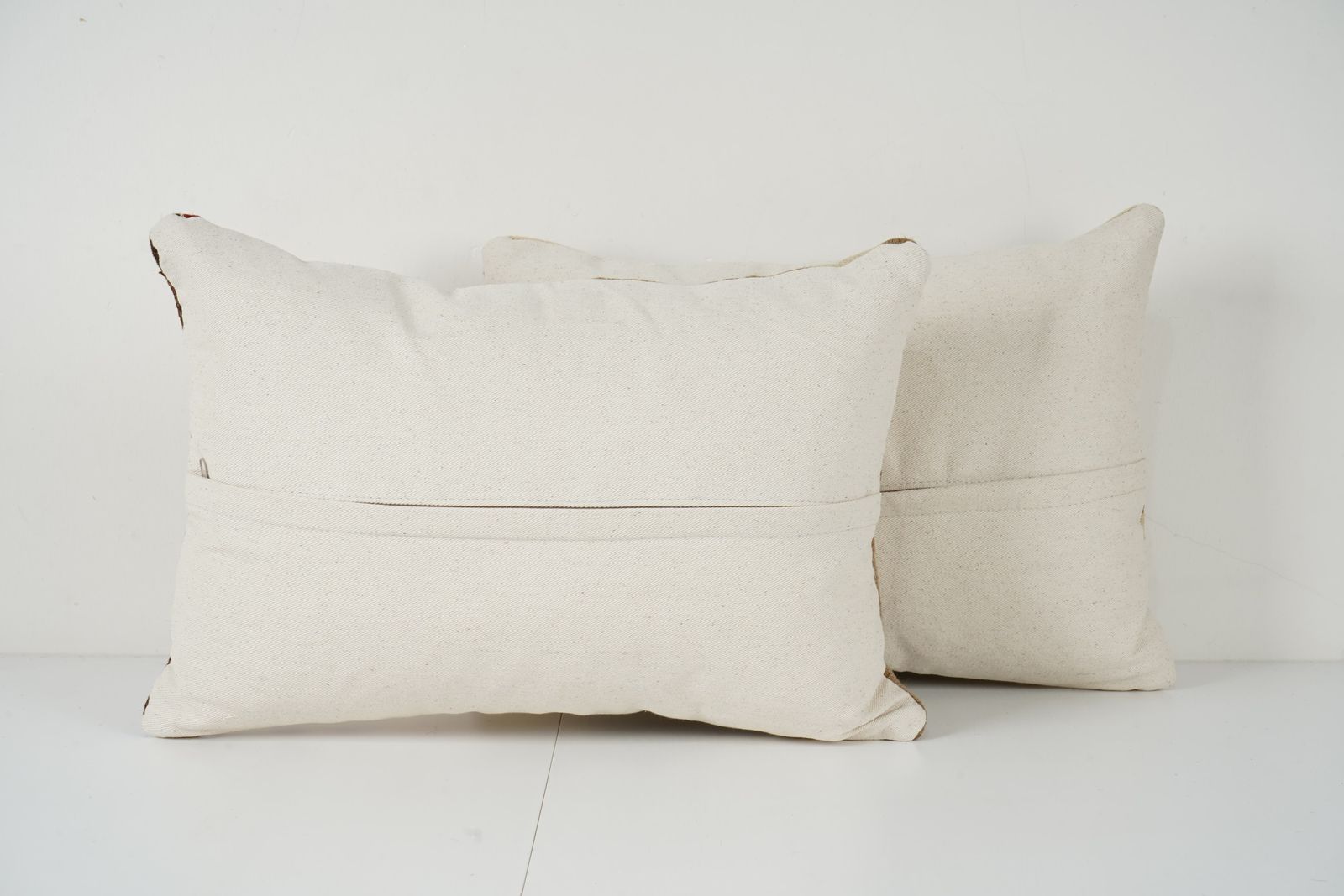 1. Striped Kilim Pillow   A Pair Of Anatolian Lumbar Pillow Covers, Decorative Turkish Rug Cushions, Perfect Sofa Accent Gift photo for sale