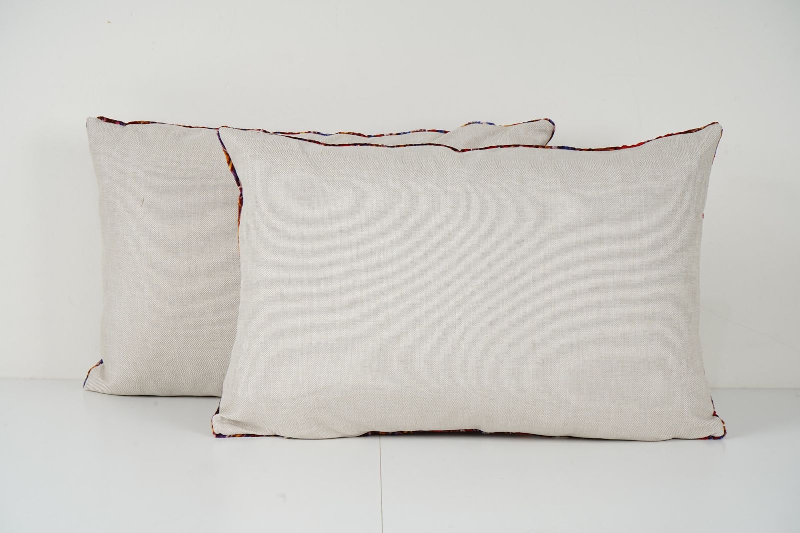 Blue Velvet Vintage Pillow Cover, Set Of Two Boho Tribal Turkish Pillow Case, Pair French Home Decor Pillow Case photo Textiles