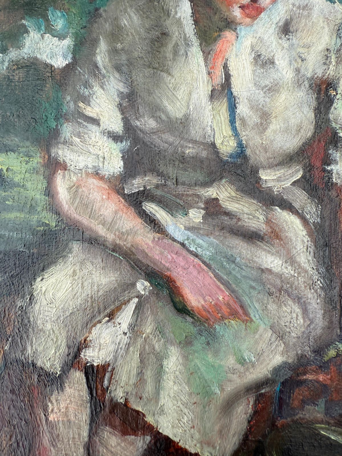 Antoni Valls Bordoy Woman With A Pitcher, Oil On Canvas C.1960 photo buy