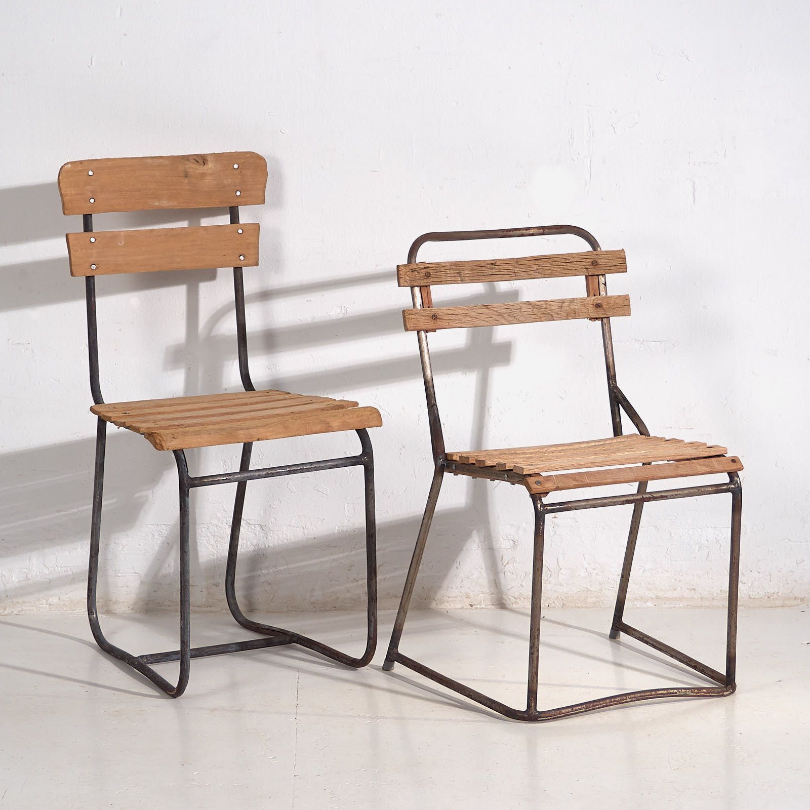 Antique Outdoor Chairs (C.1920). Set Of 2 Pieces #1
