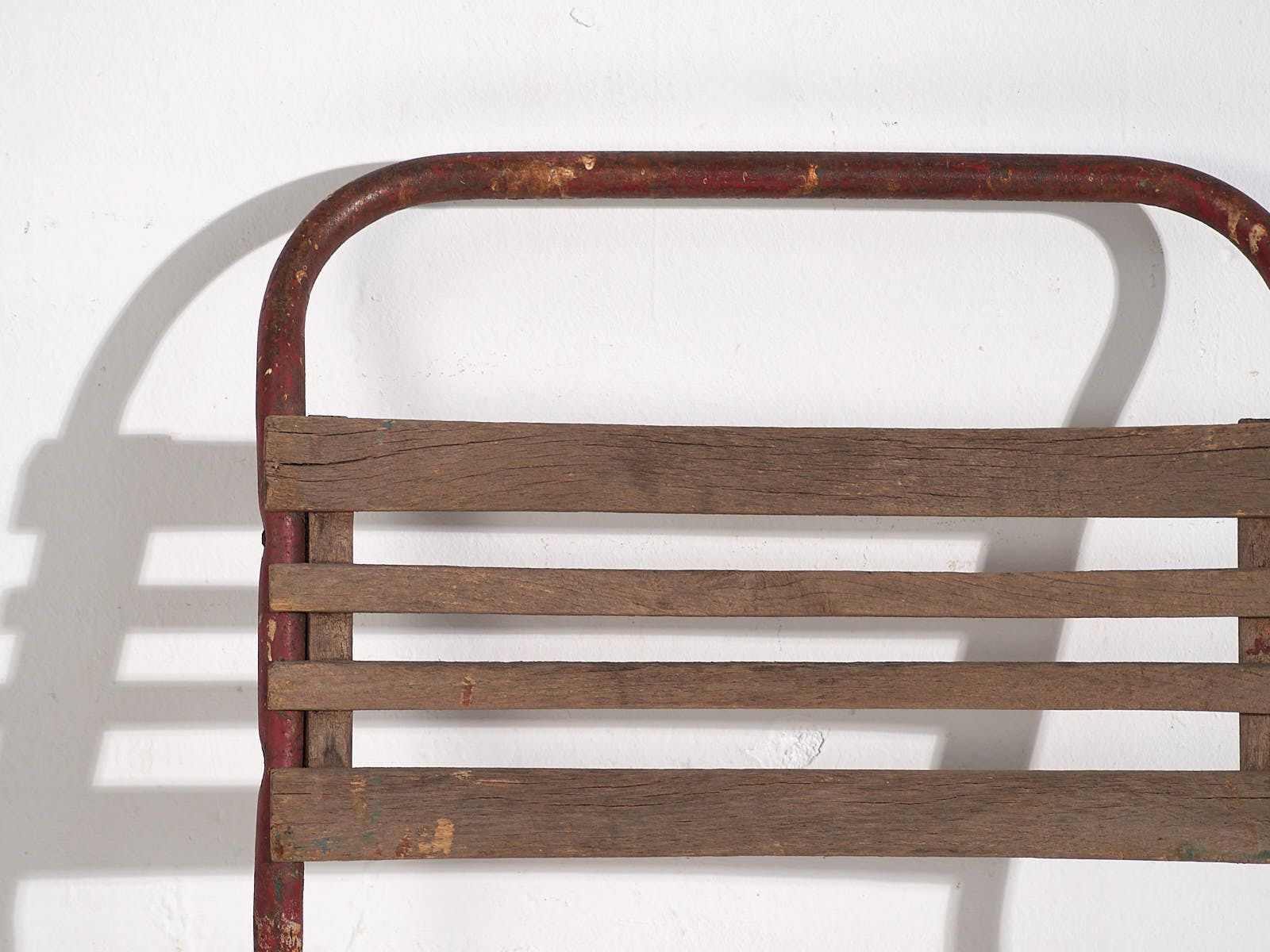 Antique Red Garden Chairs (C.1920). Set Of 2 Pieces #16 photo buy