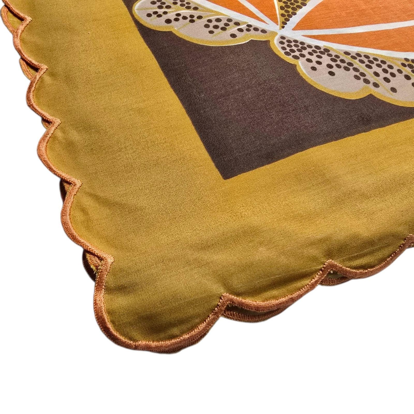Vintage Italian Tablecloth And 12 Napkins – Made In Italy, Arreda Con Gioia, 1970s Geometric Design, New In Box 100% Cotton photo vinterior