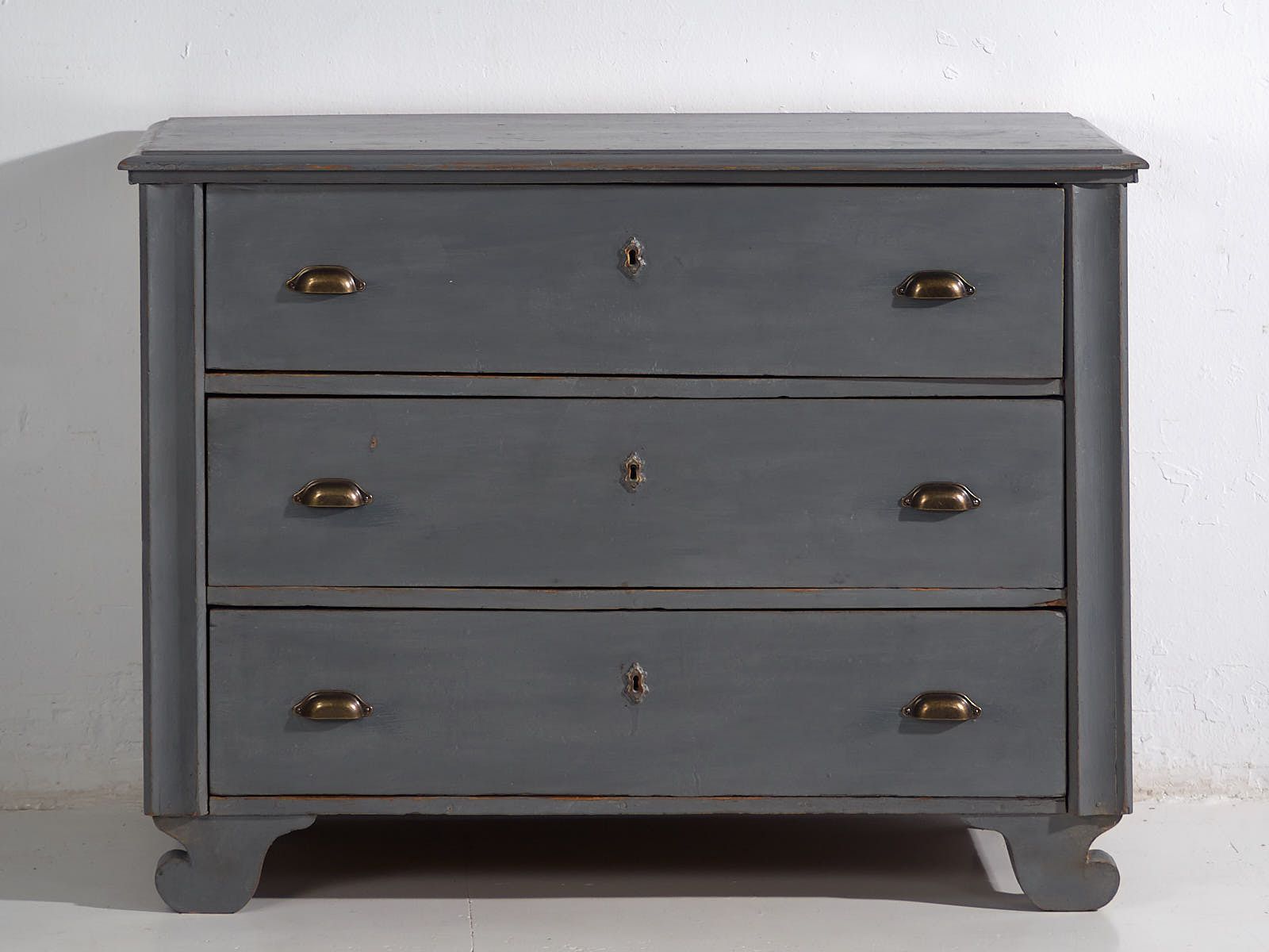 Antique Gray Chest Of Drawers (C.1920) #2 photo vinterior