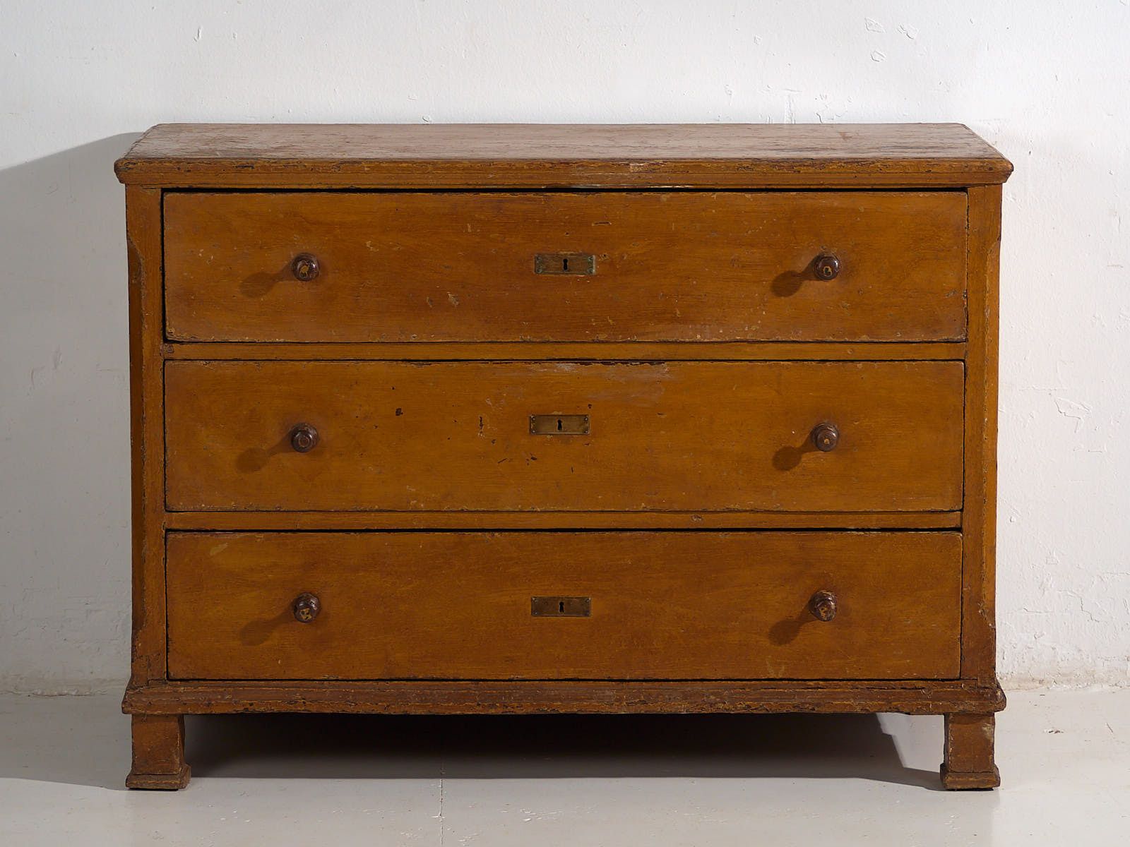 Antique Three Drawer Chest (C.1920) #14 photo vinterior