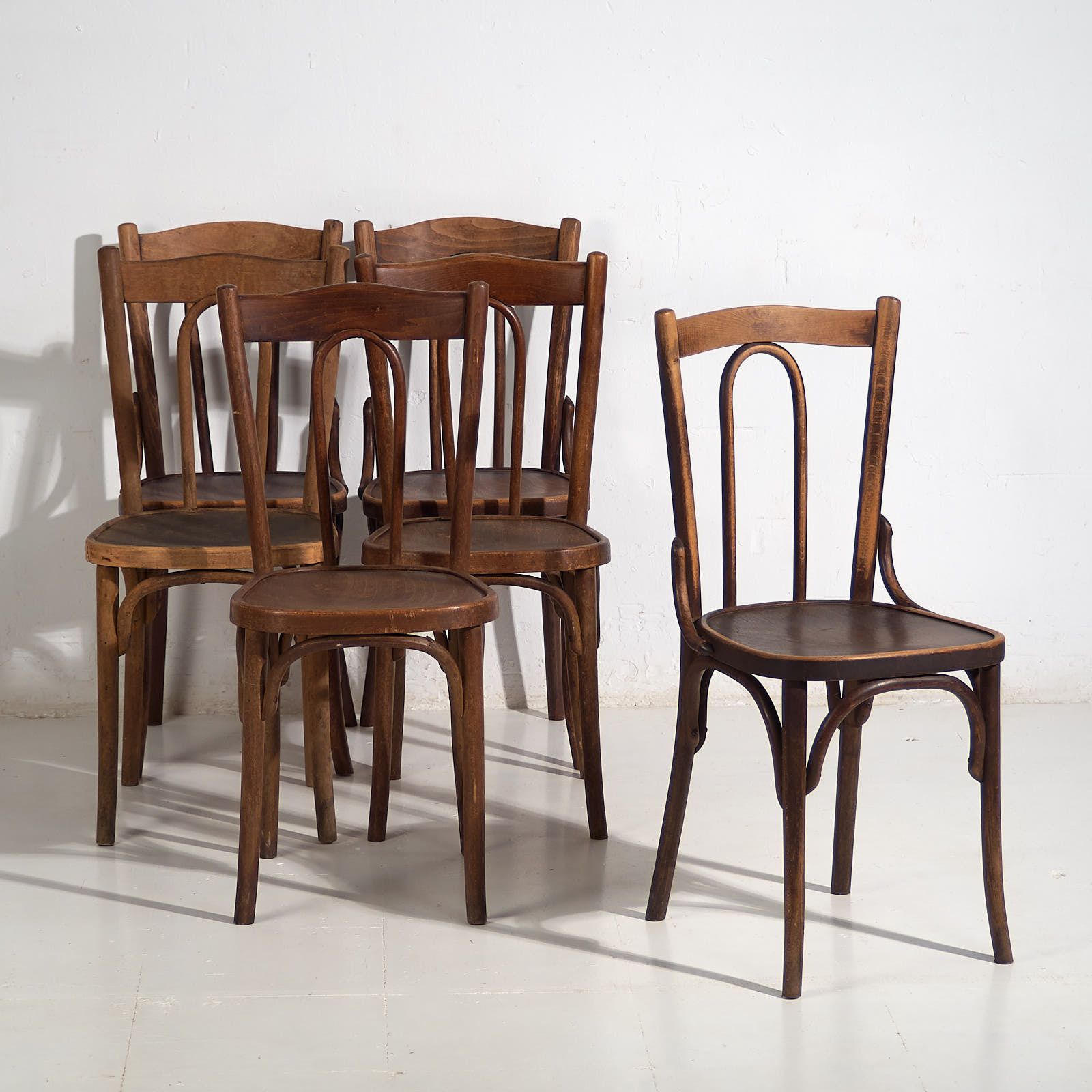 Antique Dining Chairs (C.1920). Set Of 6 Pieces #2