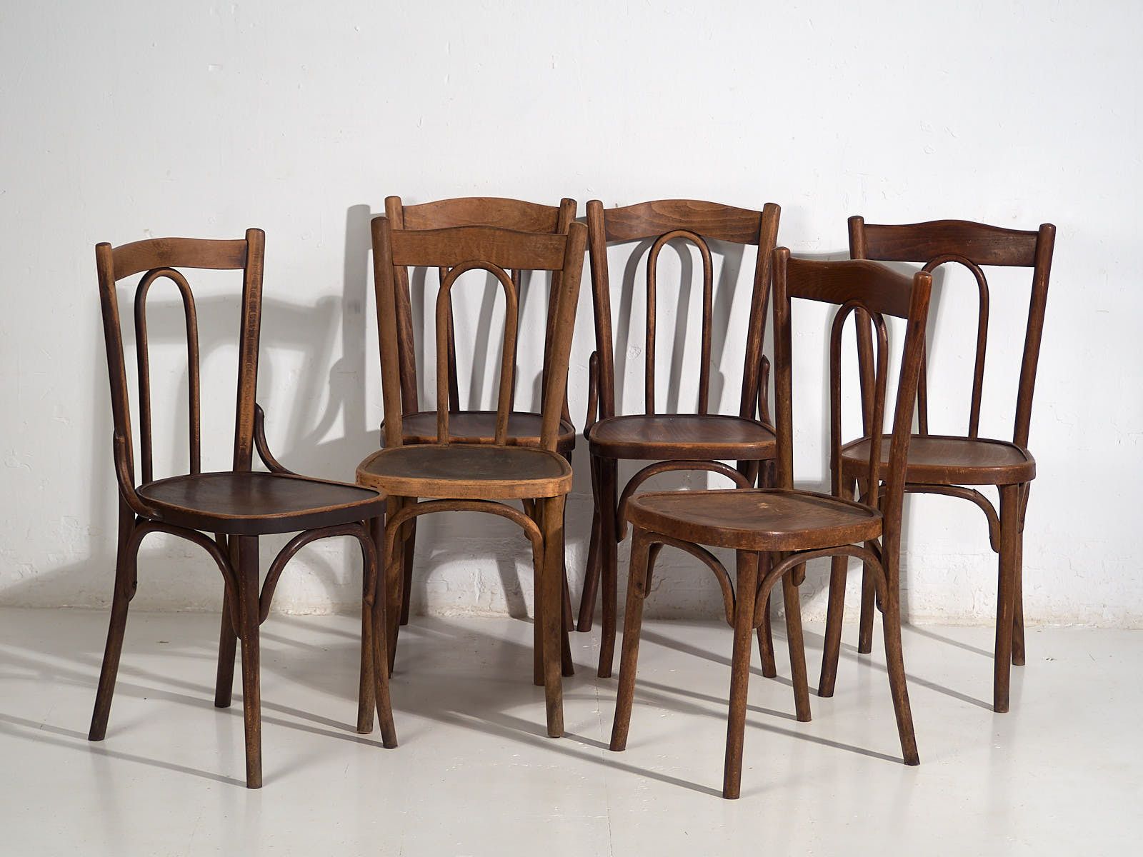 photo for sale Antique Dining Chairs (C.1920). Set Of 6 Pieces #2