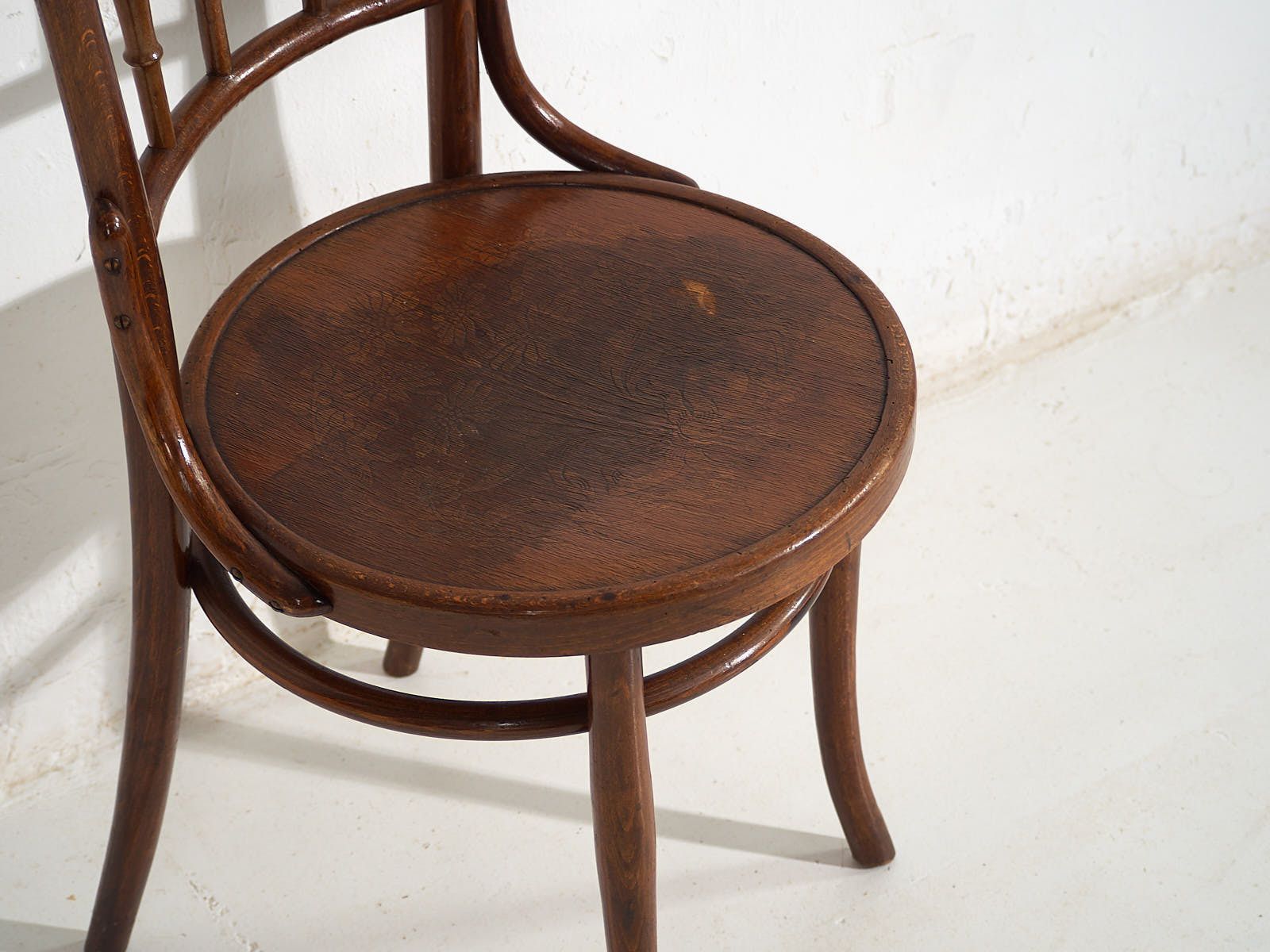 Antique Parisian Cafe Style Chairs (C.1920). Set Of 6 Pieces #3 photo vintage