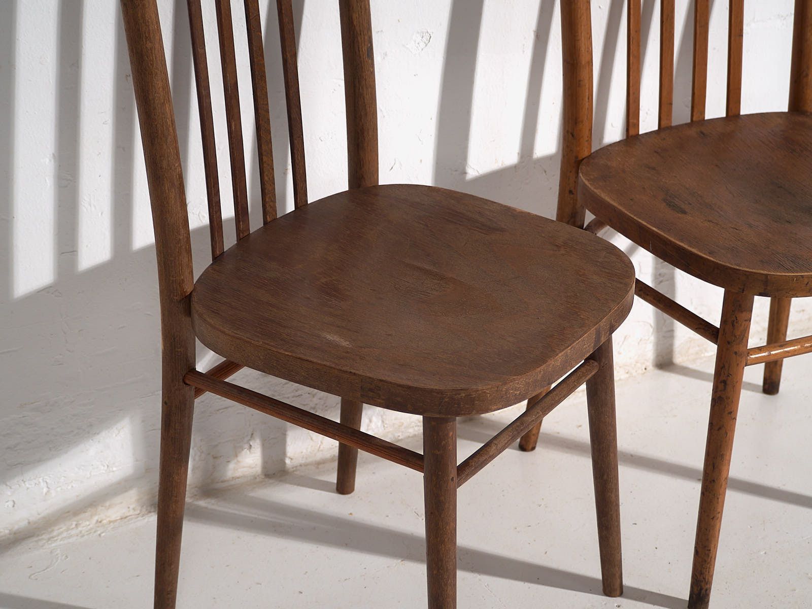 Vintage Ton Bentwood Chairs (C.1960). Set Of 2 Pieces #13 photo Furniture