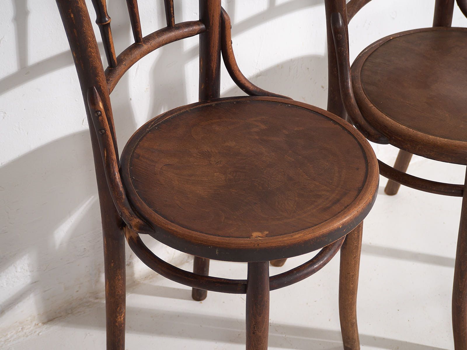 photo for sale Antique Bentwood Dining Chairs (C.1920). Set Of 6 Pieces #2