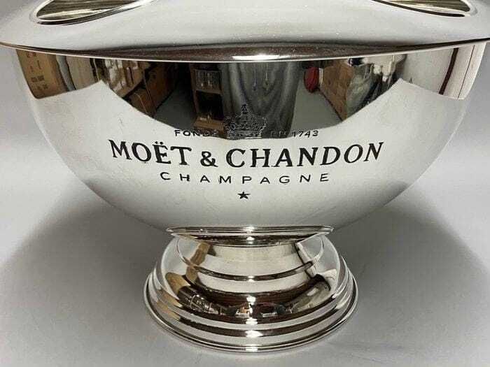 Champagne Bucket Xl Groot 4/7 Flessen Verzilverd Barkar Decoratie Kerst Tafel Wijnkoeler Cadeau Bruiloft Cadeau Man Cave photo vinterior