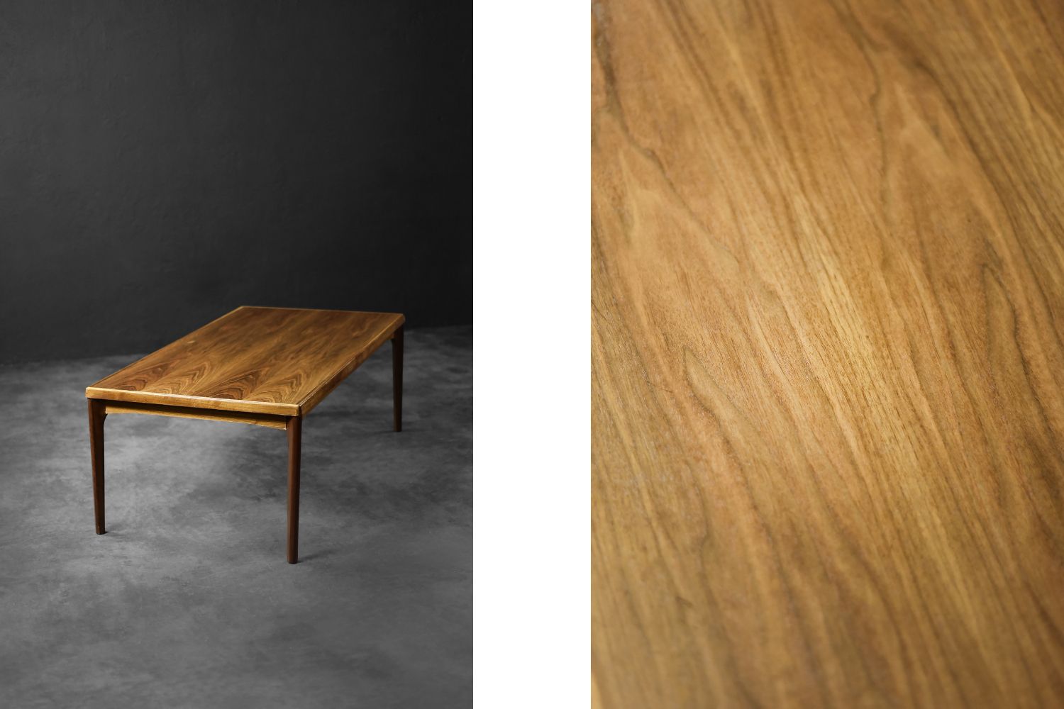 Mid Century Modern Danish Teak Coffee Table By Henning Kjærnulf For Vejle Møbelfabrik, 1960s photo furniture