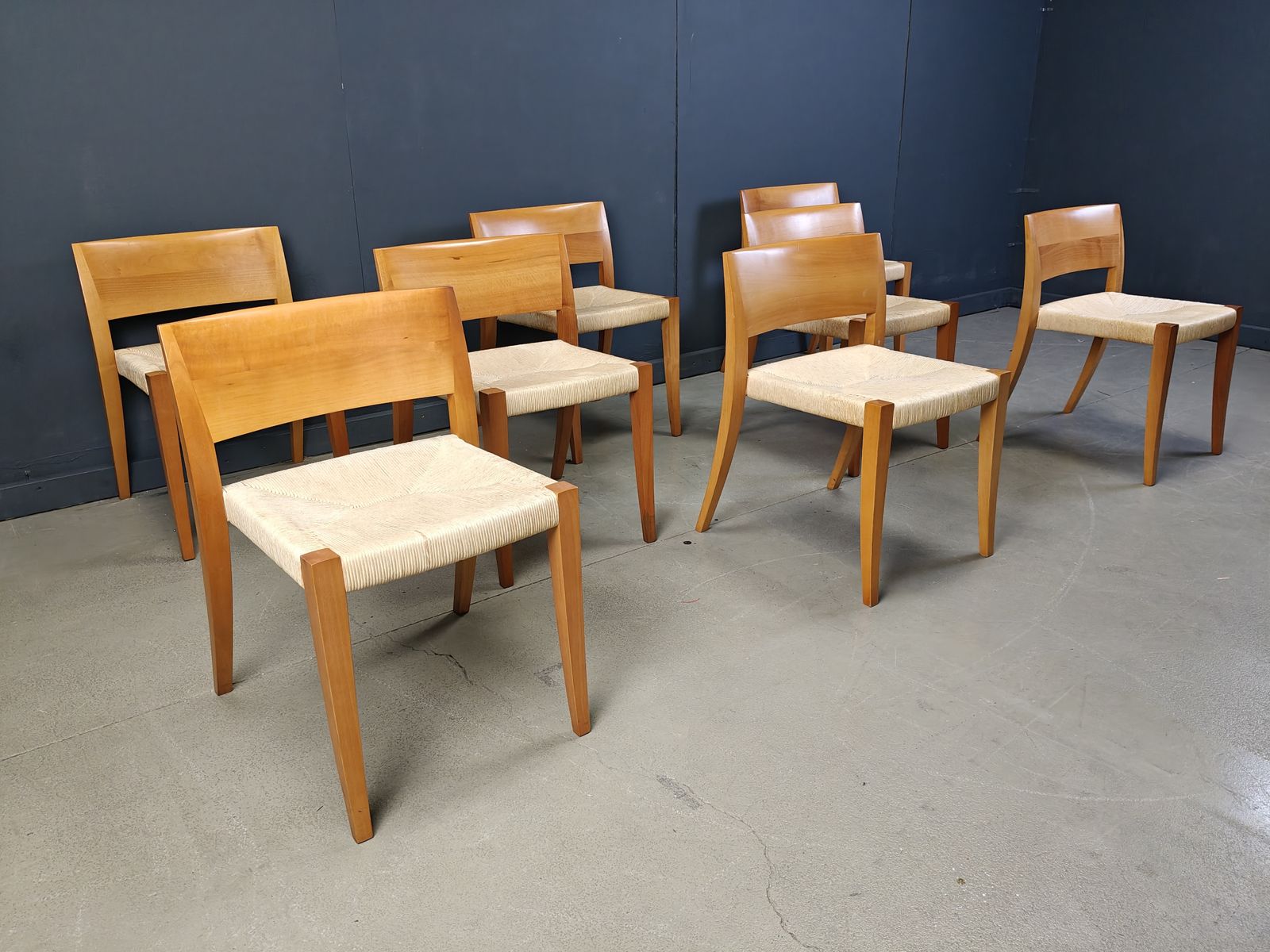 Ticino Dining Chairsby Bruno Reichlin For Molteni, 1990s photo for sale