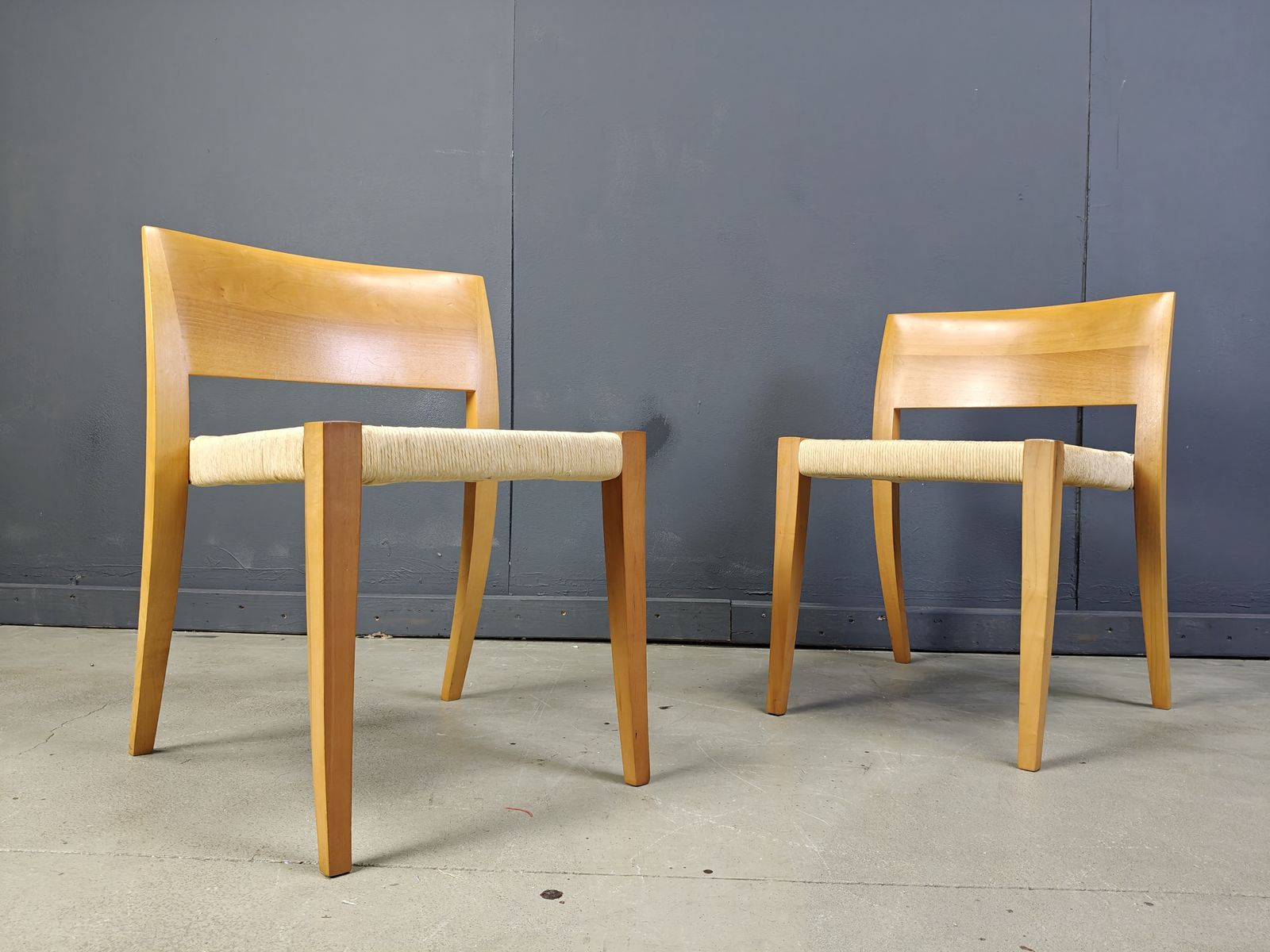 photo furniture Ticino Dining Chairsby Bruno Reichlin For Molteni, 1990s
