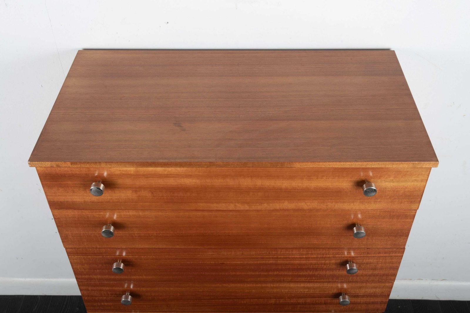 1960s Midcentury Teak Chest Of Drawers Made By Schreiber Bedside Cabinet On Legs photo vinterior