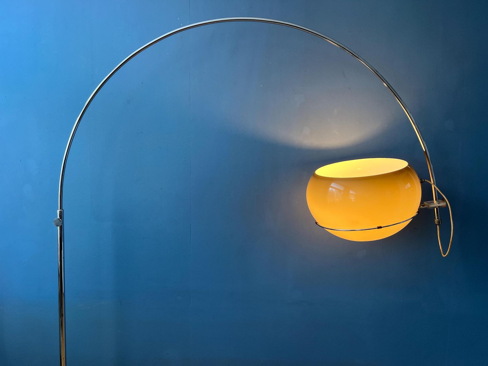Mid Century Space Age Mushroom Arc Floor Lamp By Gepo photo furniture