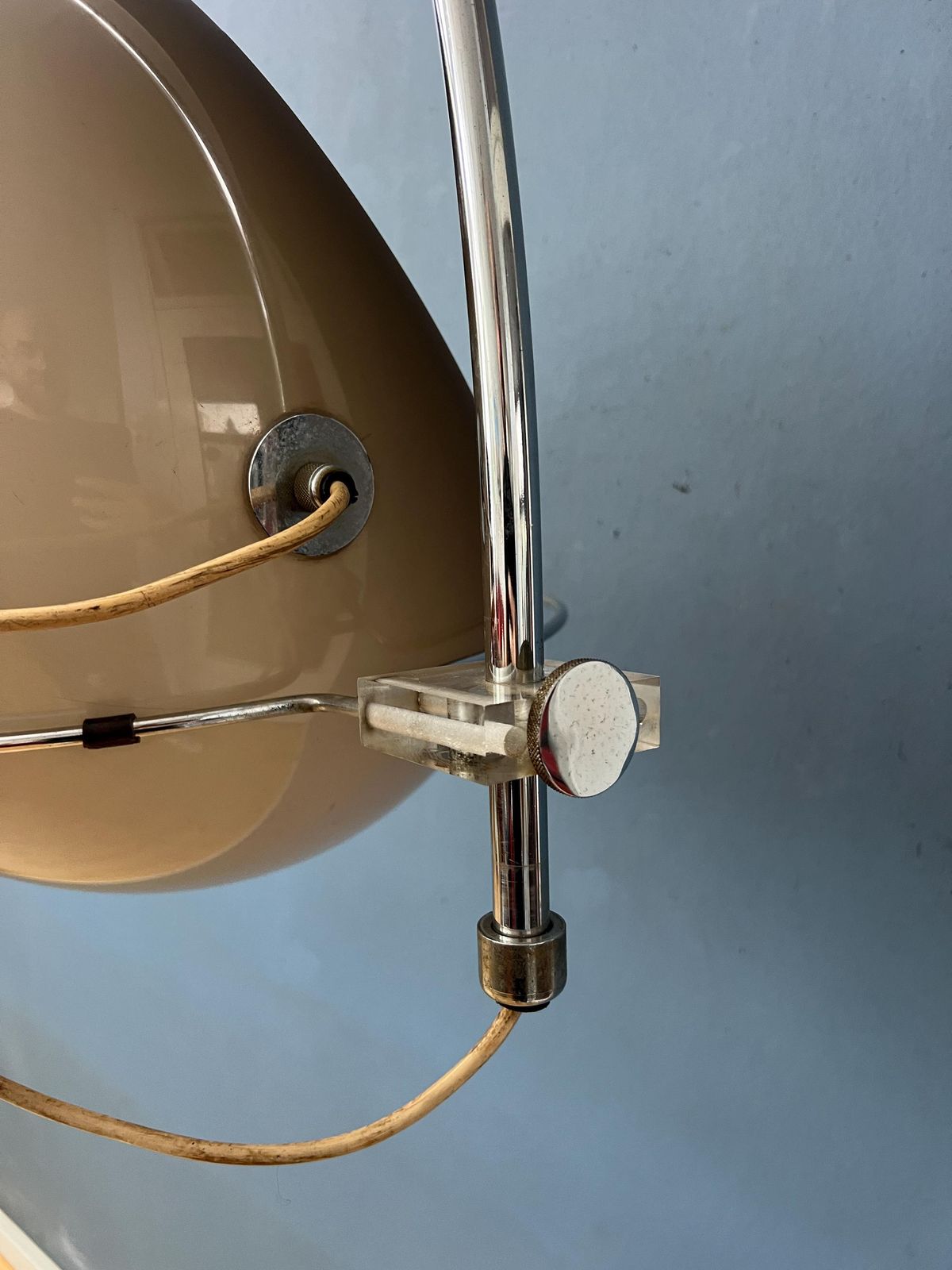 Mid Century Space Age Mushroom Arc Floor Lamp By Gepo photo vinterior