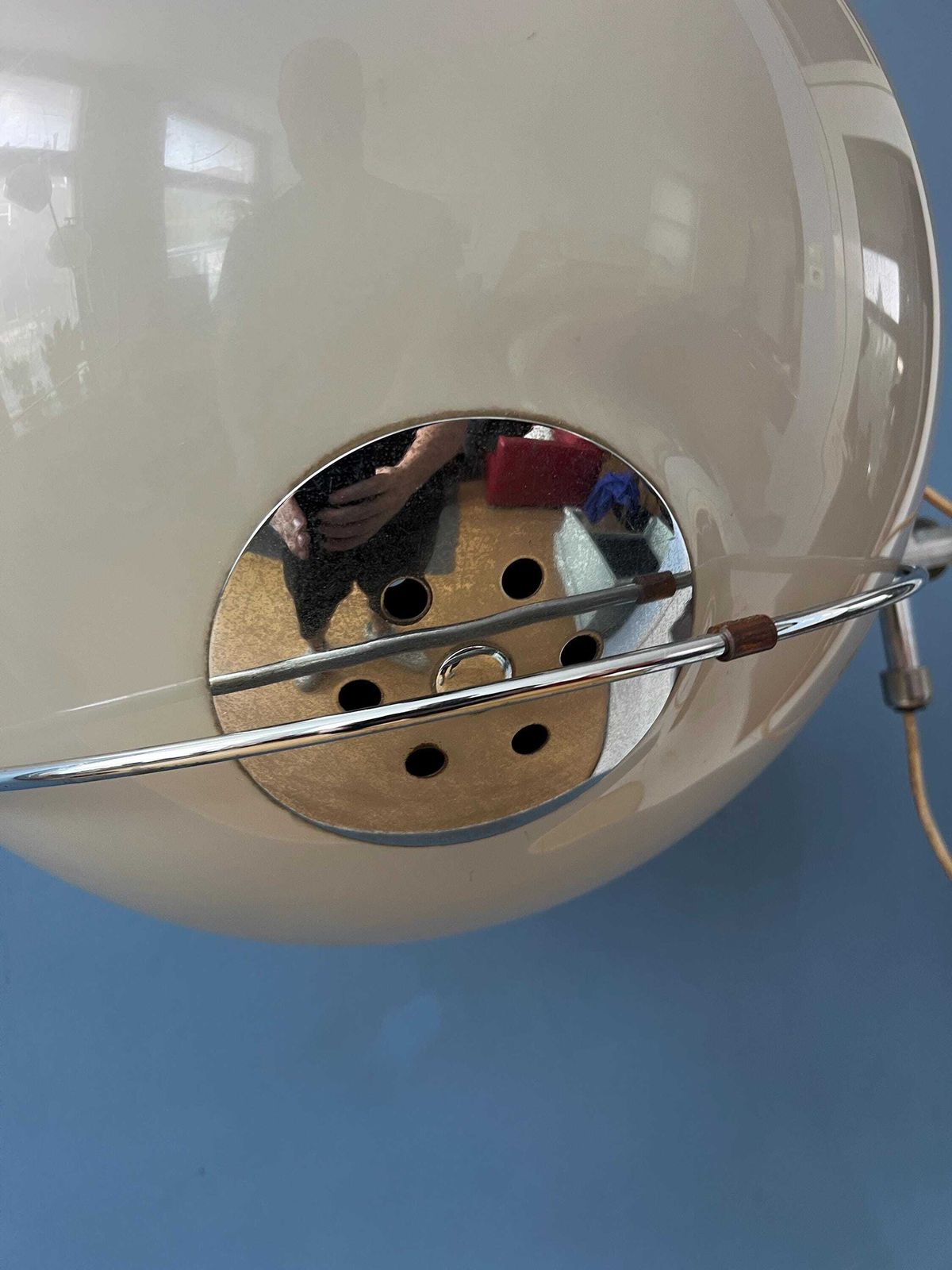 Mid Century Space Age Mushroom Arc Vloerlamp Van Gepo photo vintage