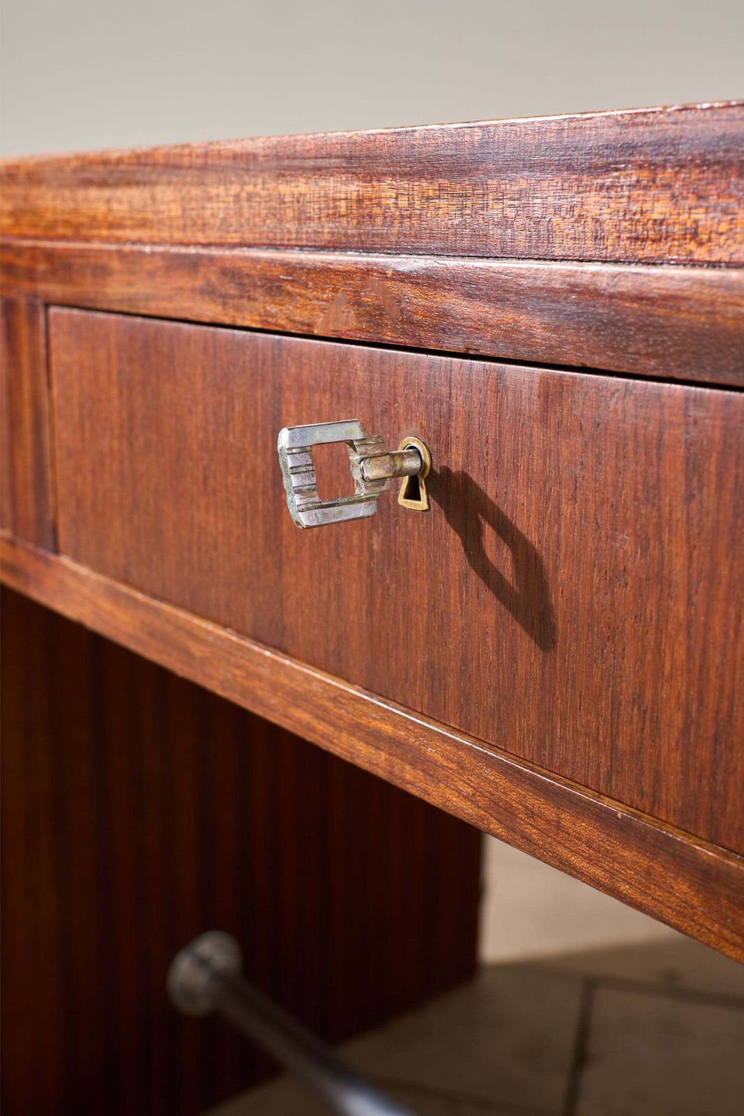 Mid Century Teak Desk, Mid 20th Century photo 1950.0