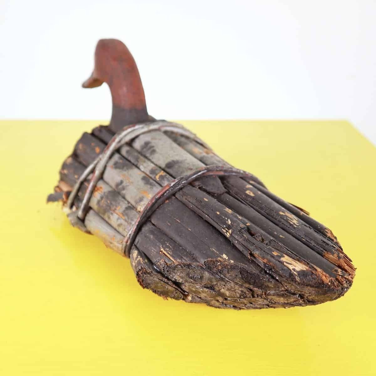 Vintage Hunting Duck Call Made Of Cane And Wood photo for sale