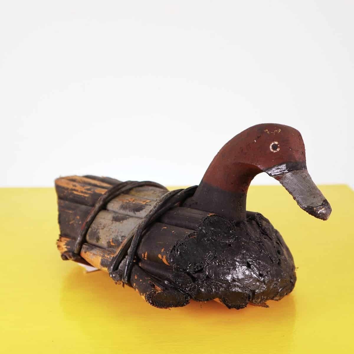 Vintage Hunting Duck Call Made Of Cane And Wood
