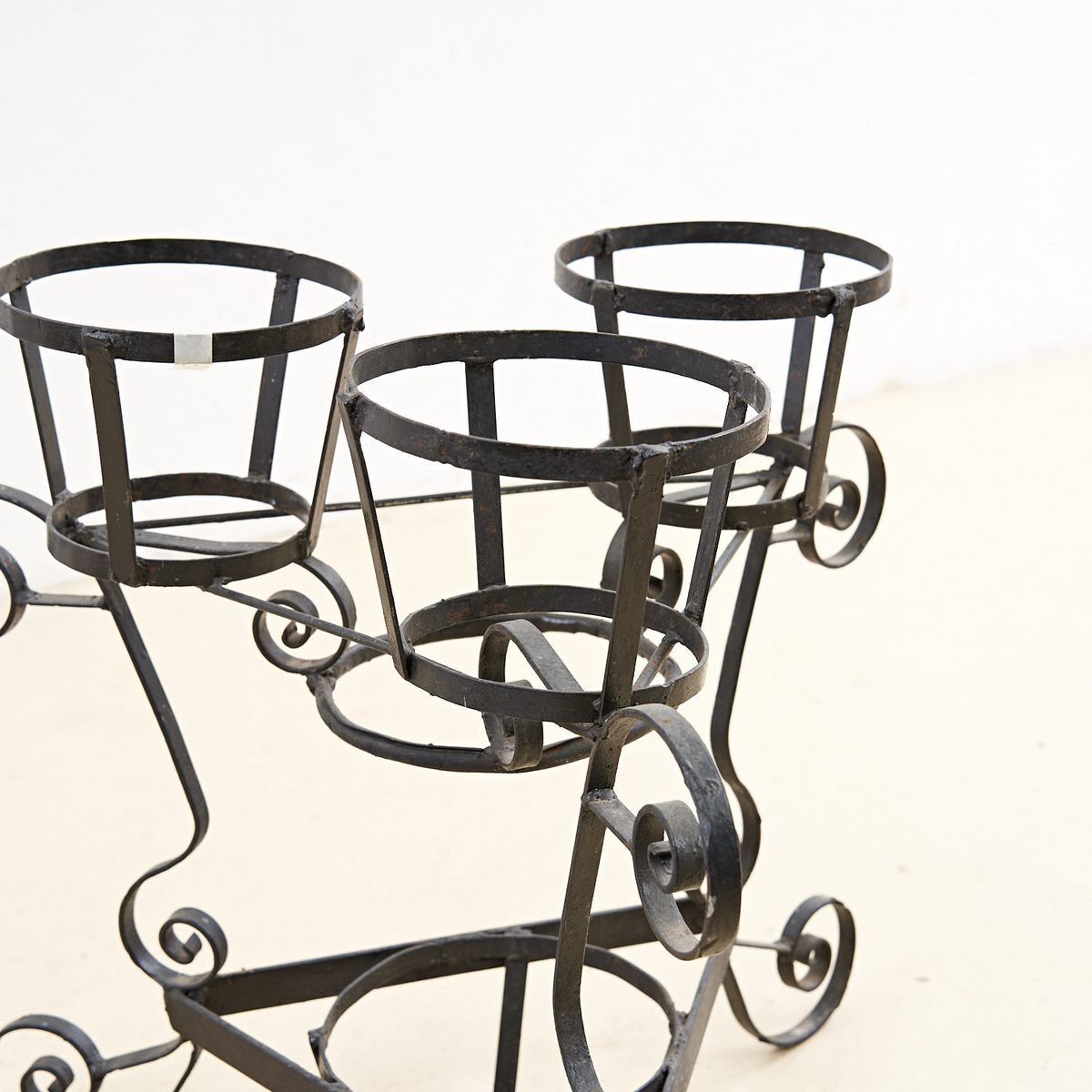 Vintage Wrought Iron Plant Pot Holder photo furniture