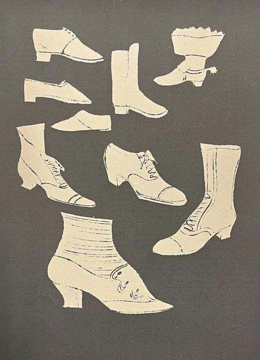 Andy Warhol, Shoes 1980s, Lithograph photo furniture